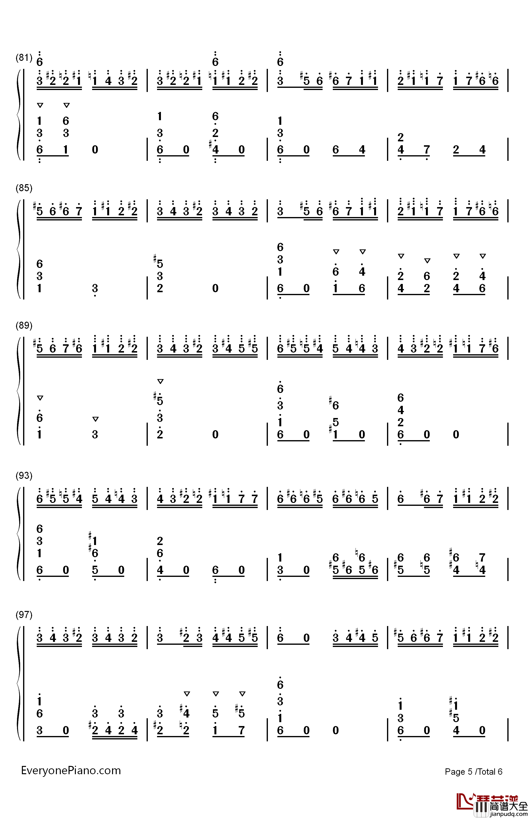 野蜂飞舞钢琴简谱_数字双手_马克西姆