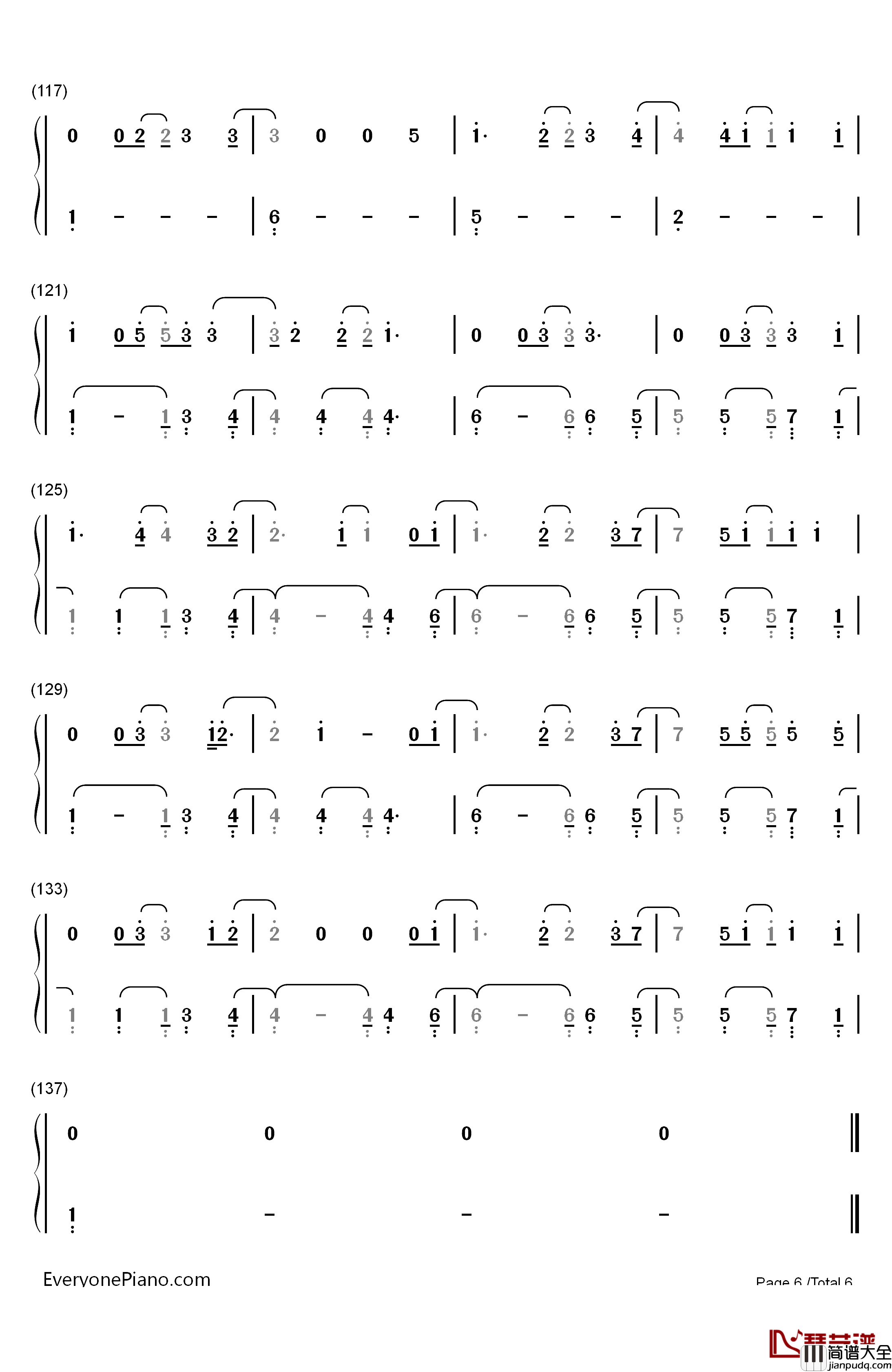 Castle_On_The_Hill钢琴简谱_数字双手_Ed_Sheeran