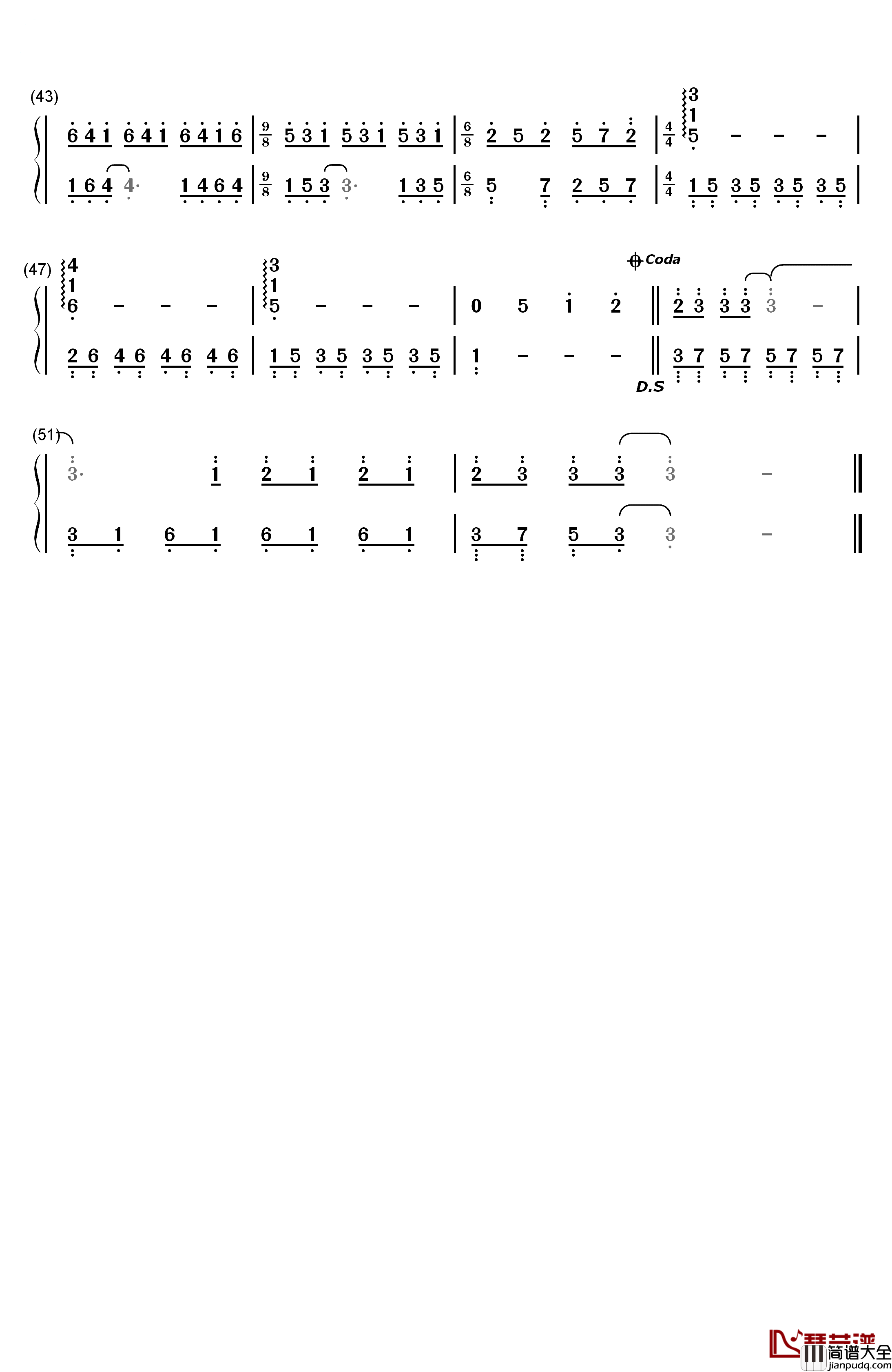 童年的回忆钢琴简谱_数字双手_理查德·克莱德曼_Richard_Clayderman
