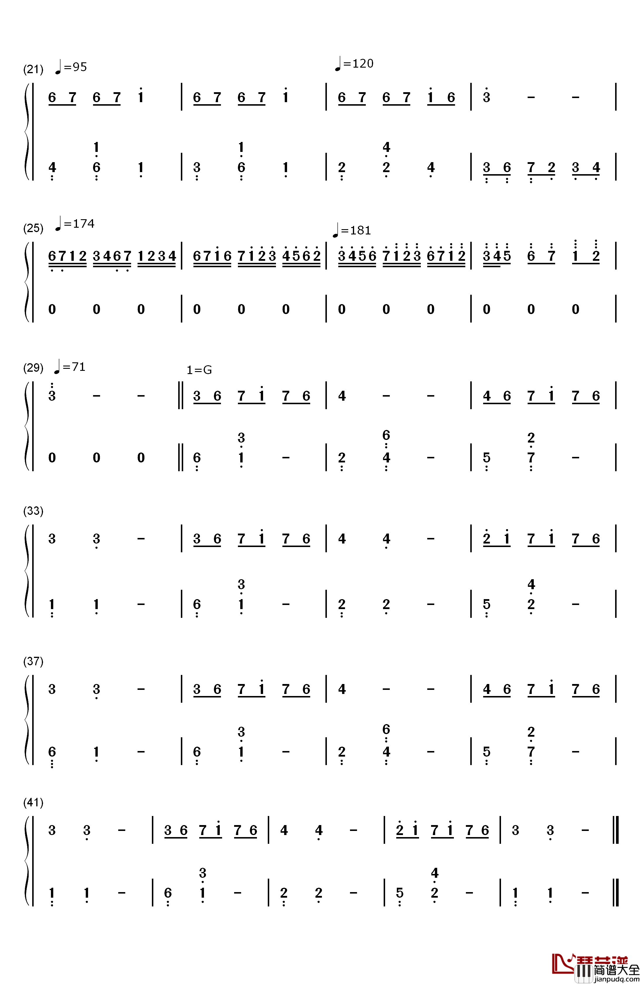 Late_For_The_Date钢琴简谱_数字双手_Justin_Hurwitz