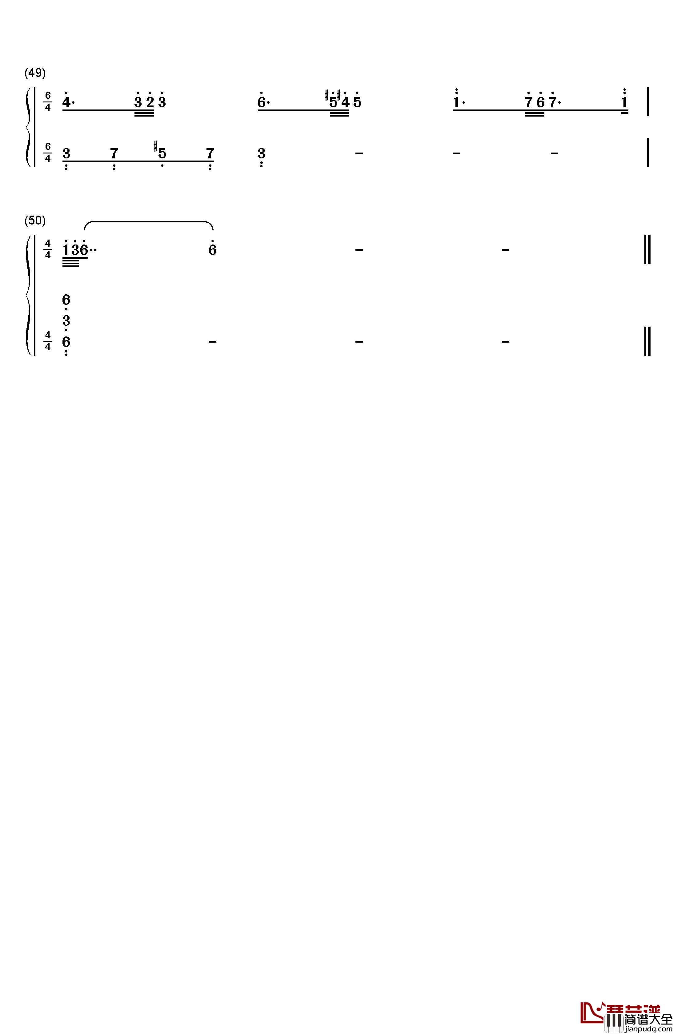 海边的祈祷钢琴简谱_数字双手_理查德•克莱德曼