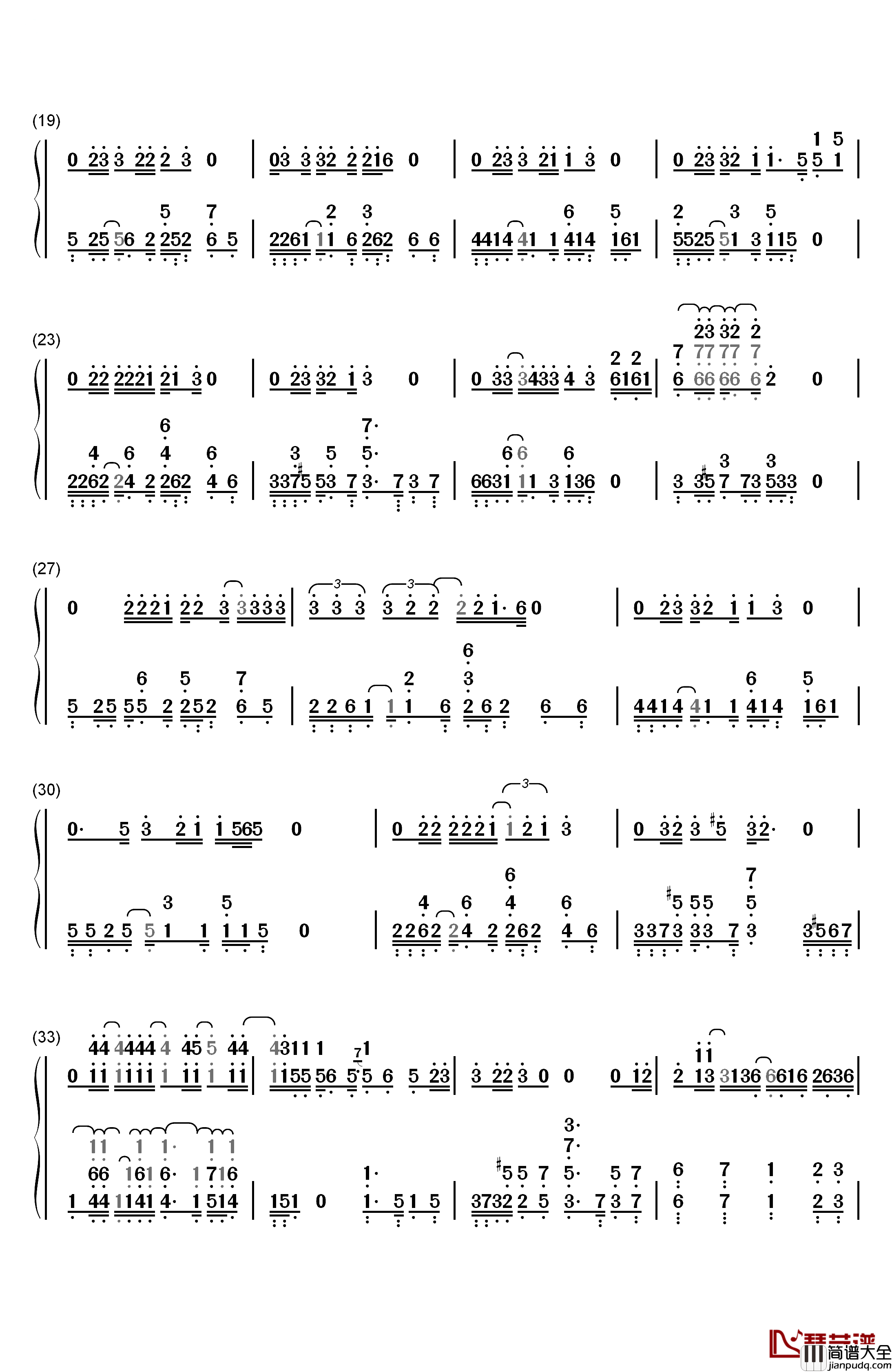 加州旅馆(Hotel_California)钢琴简谱_数字双手_老鹰乐队__The_Eagles