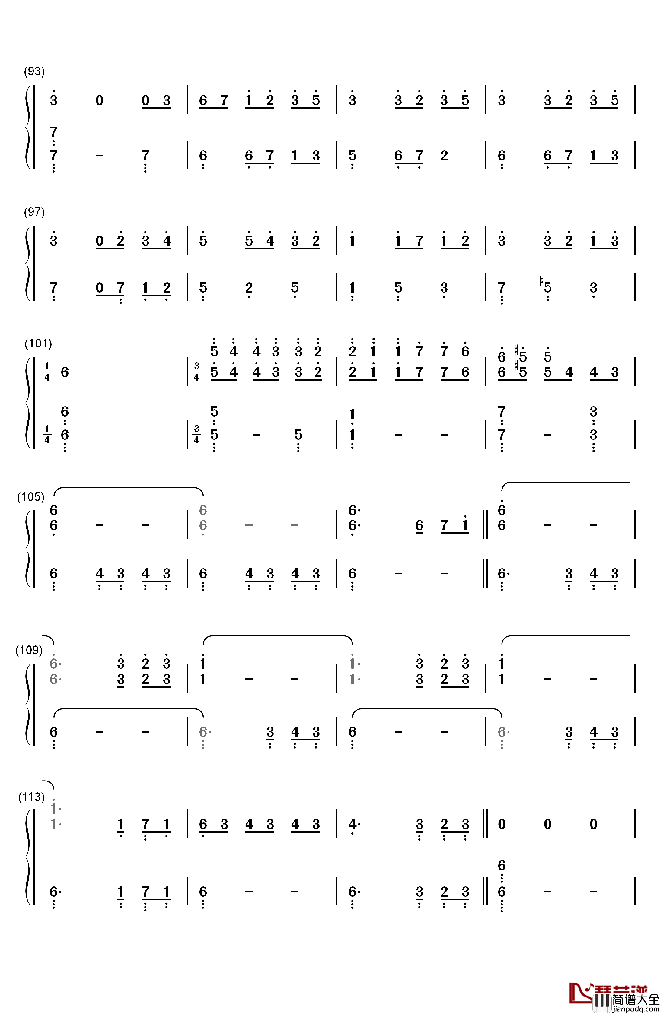 忘却的悲伤钢琴简谱_数字双手_理查德•克莱德曼
