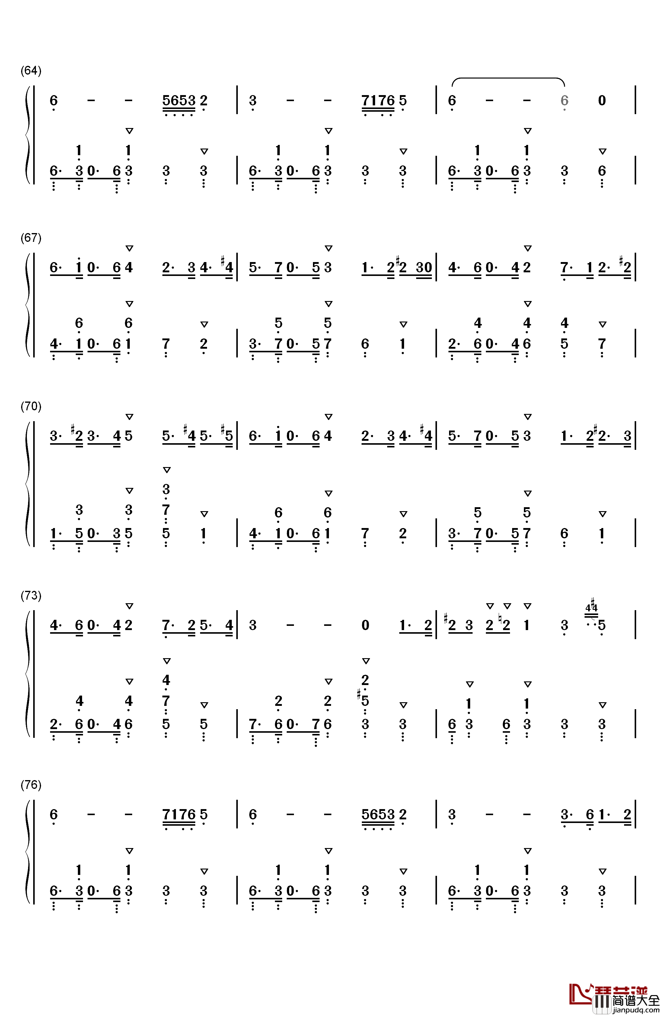 Take_Five钢琴简谱_数字双手_Paul_Desmond