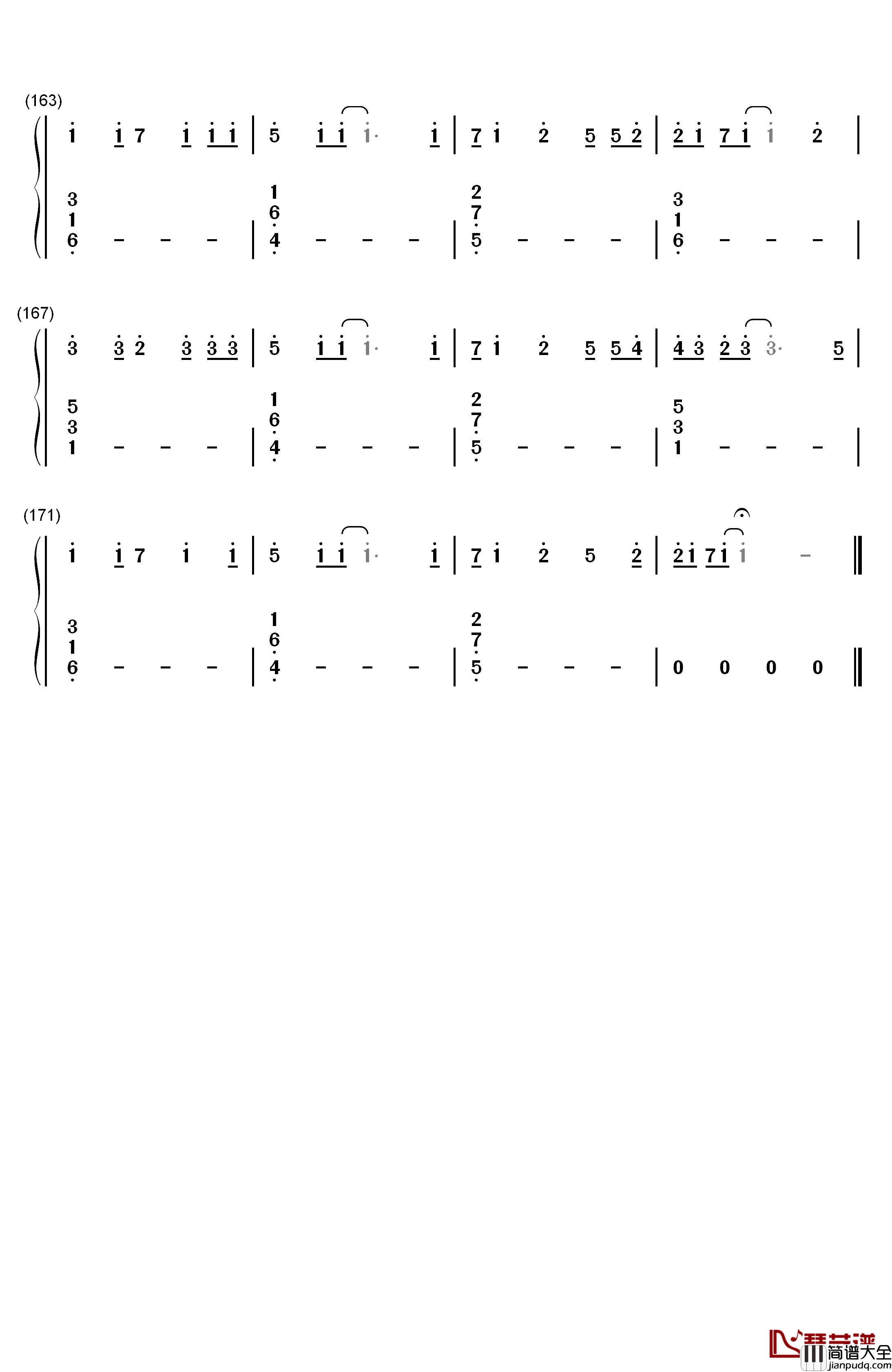 Letter_song钢琴简谱_数字双手_Doriko