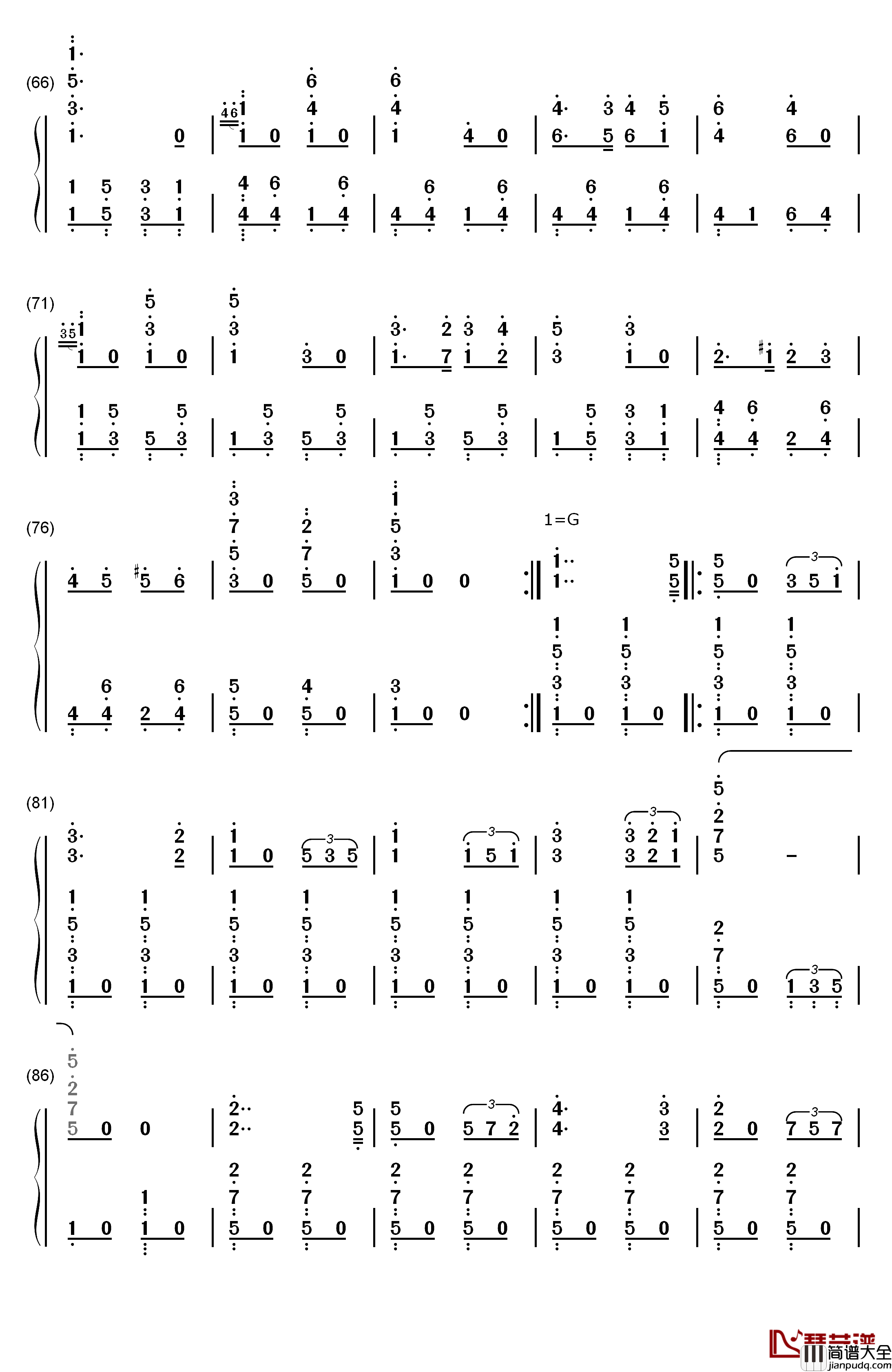 巴登威勒进行曲钢琴简谱_数字双手_Georg_Fürst