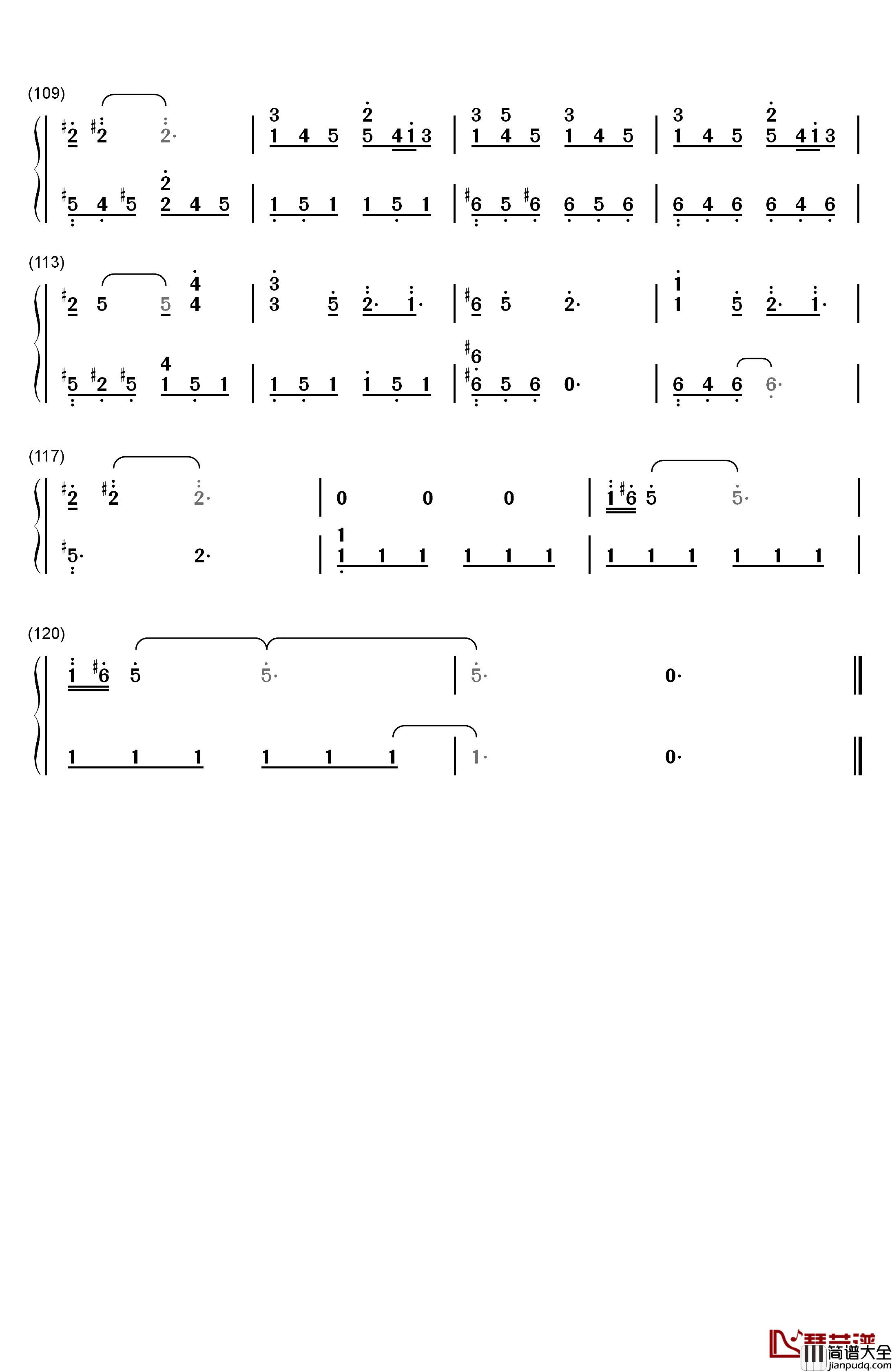 Let_Me_Go钢琴简谱_数字双手_Avril_Lavigne