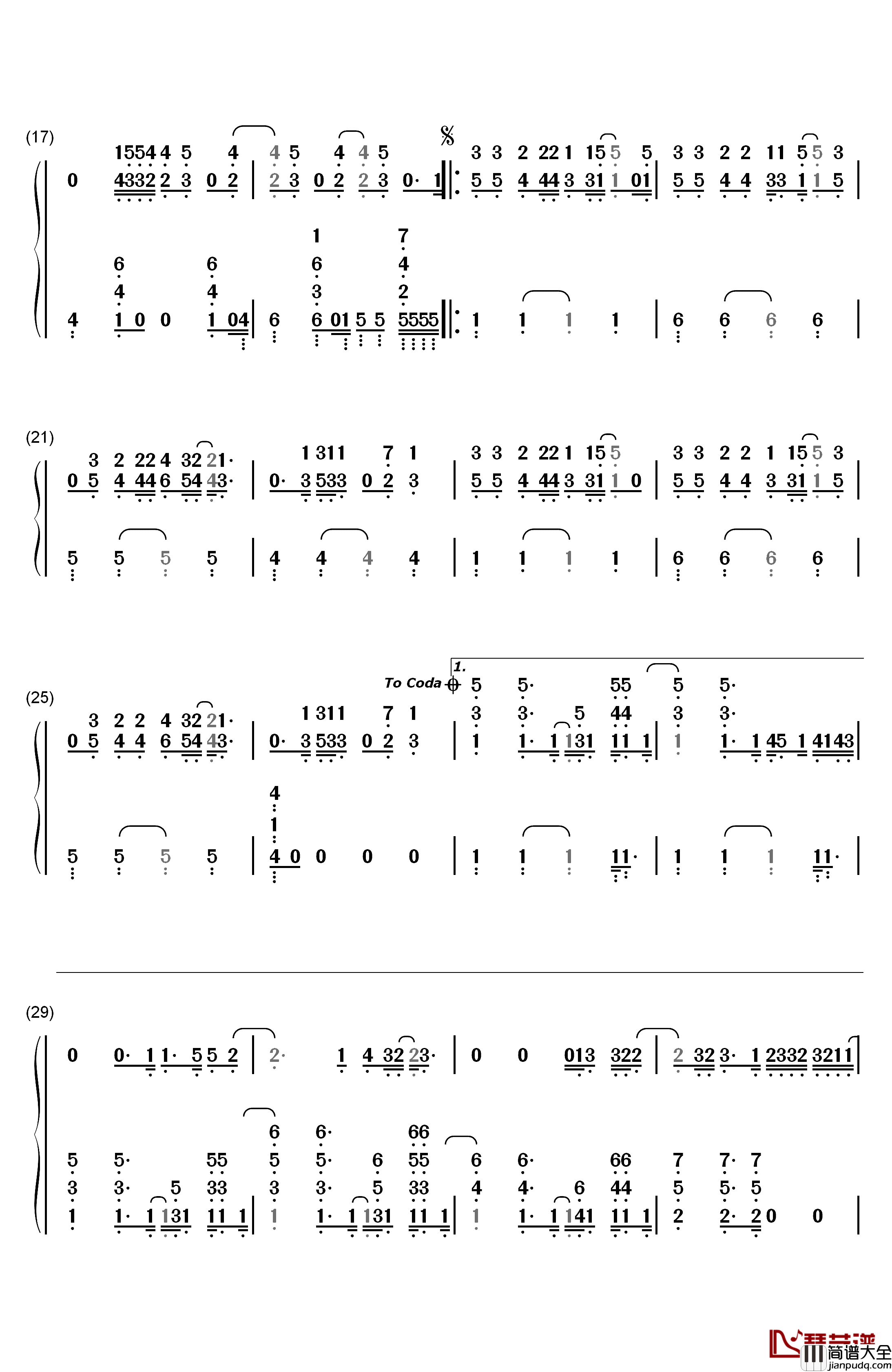 Everything_Has_Changed钢琴简谱_数字双手_Taylor_Swift