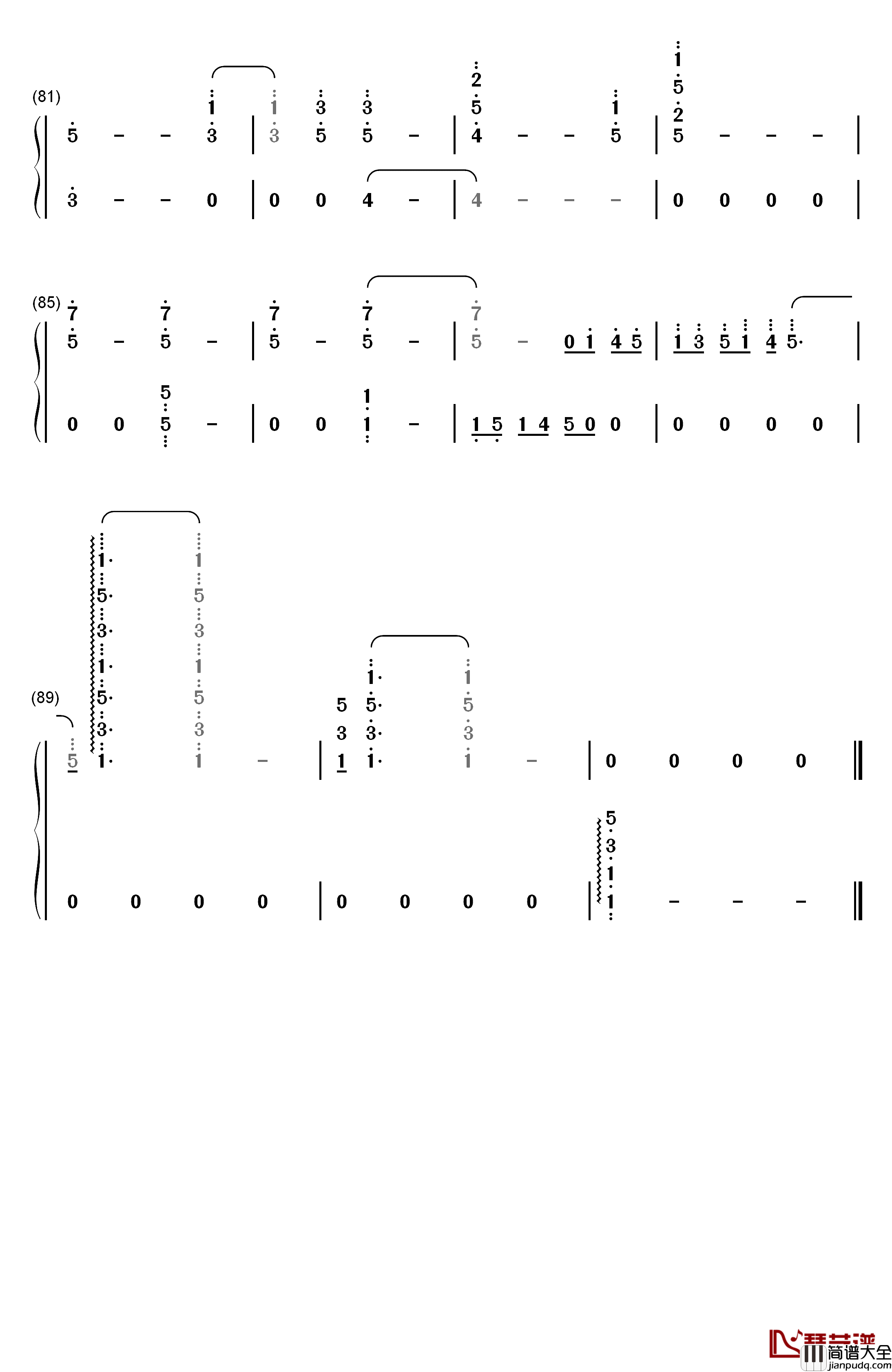 Elemental_World钢琴简谱_数字双手_ChouCho
