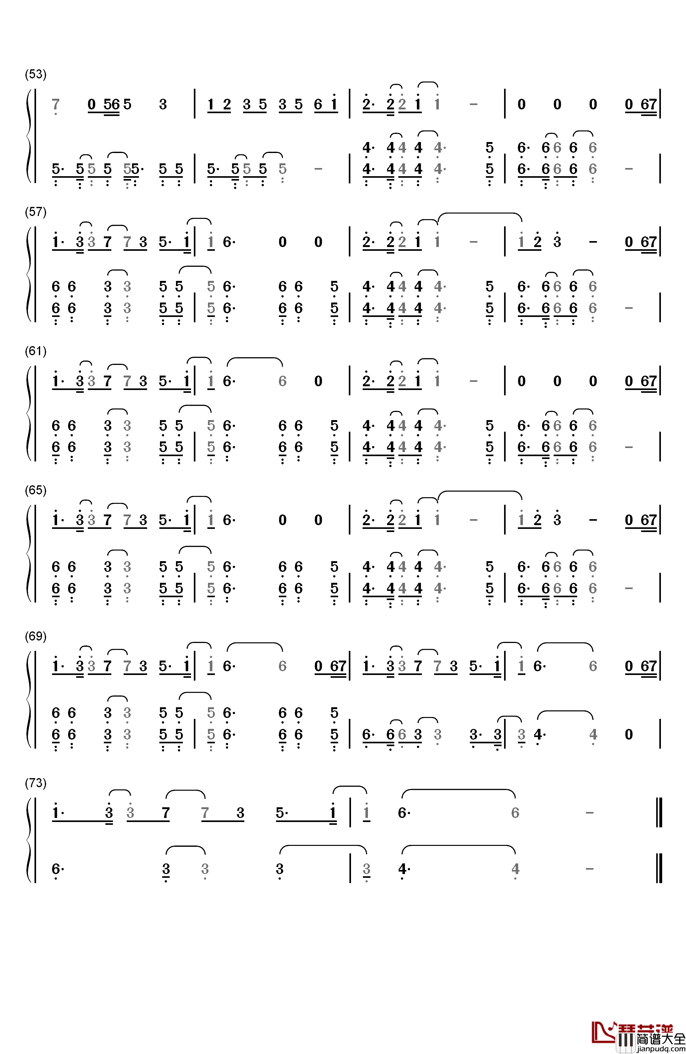 Symphony钢琴简谱_数字双手_Clean_Bandit_Zara_Larsson