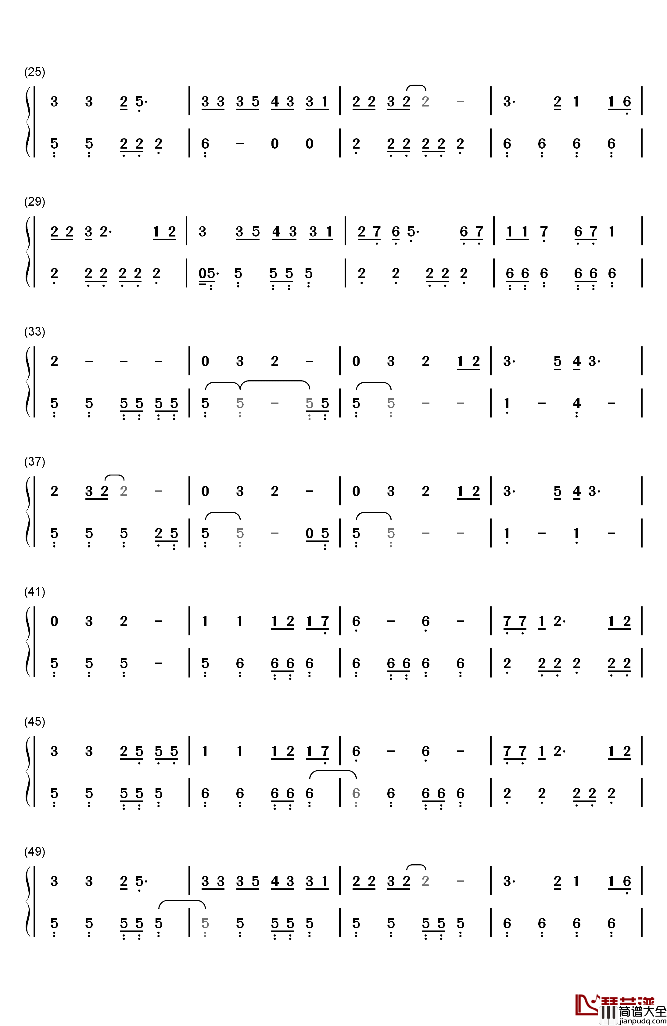 Moonlight_Shadow钢琴简谱_数字双手_迈克·欧菲尔德