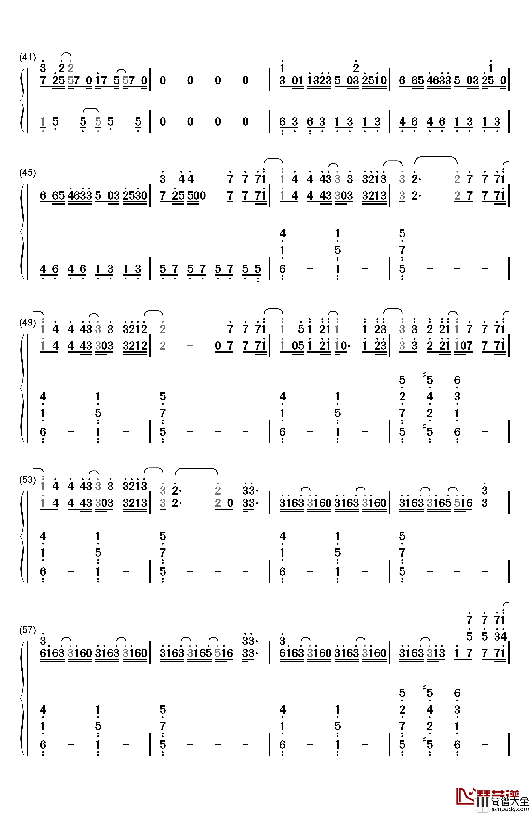 It_Ain't_Me钢琴简谱_数字双手_Selena_Gomez