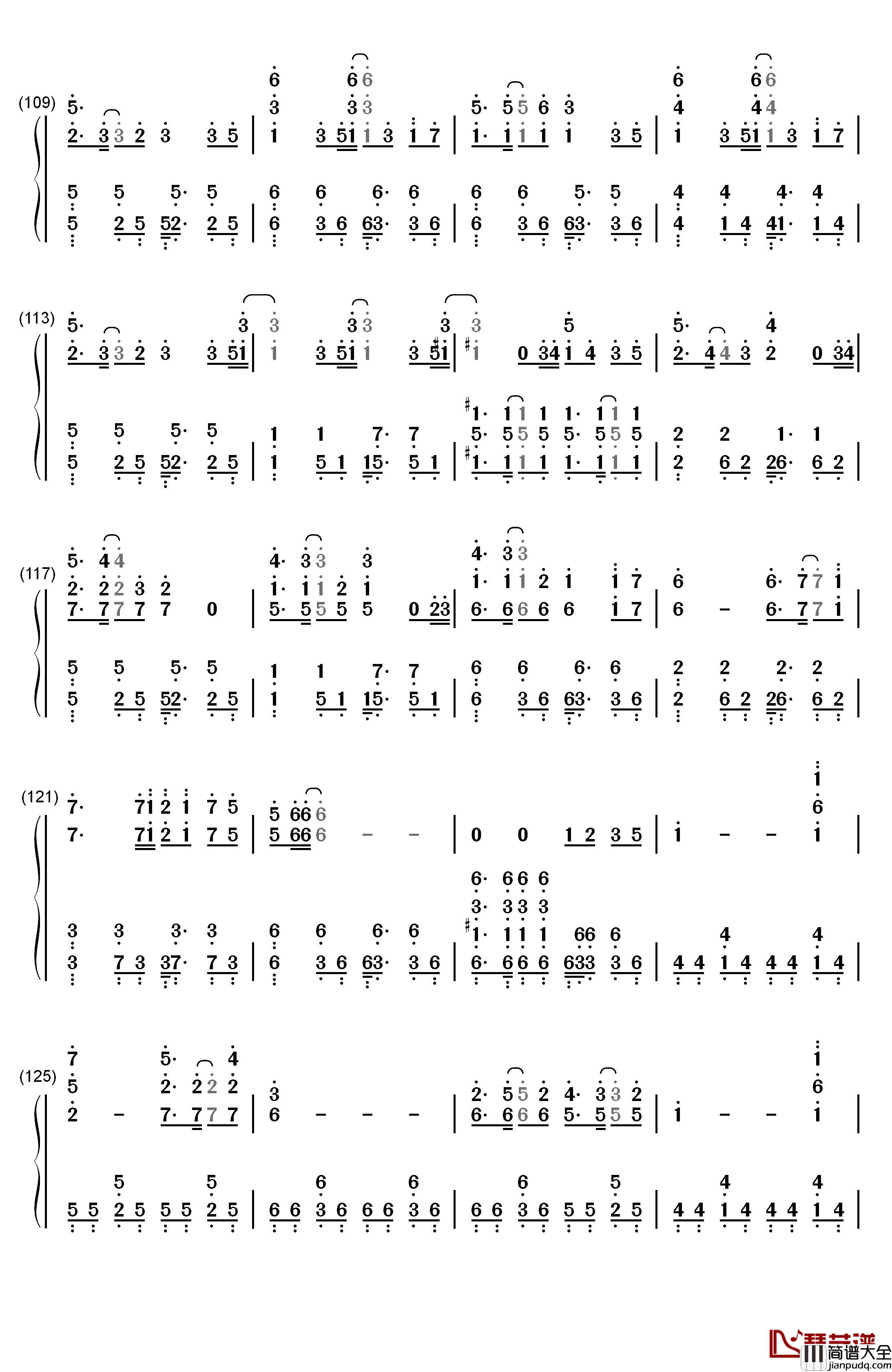 Late_in_Autumn钢琴简谱_数字双手_fripSide