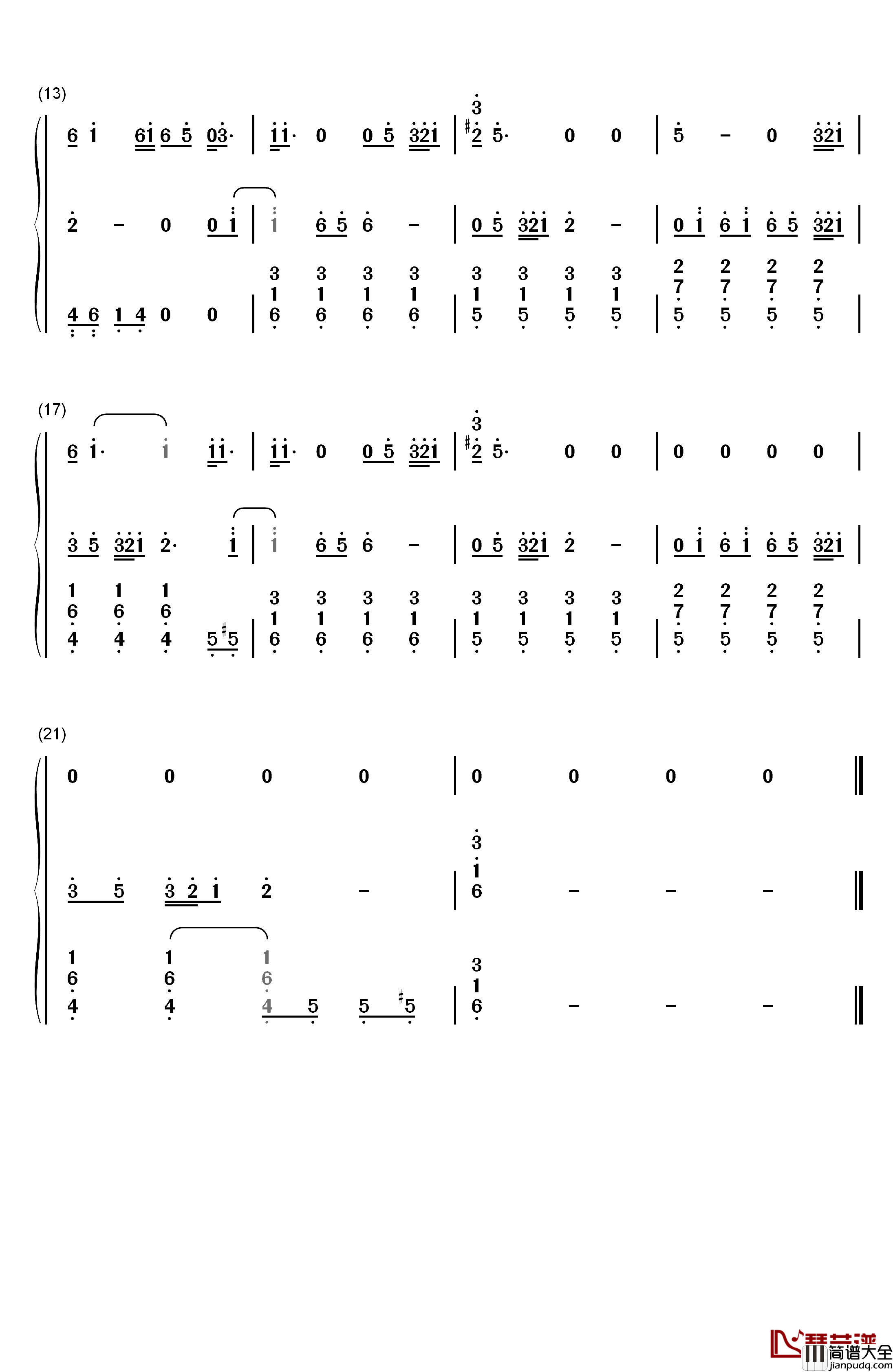 Timber钢琴简谱_数字双手_Pitbull_&_Kesha
