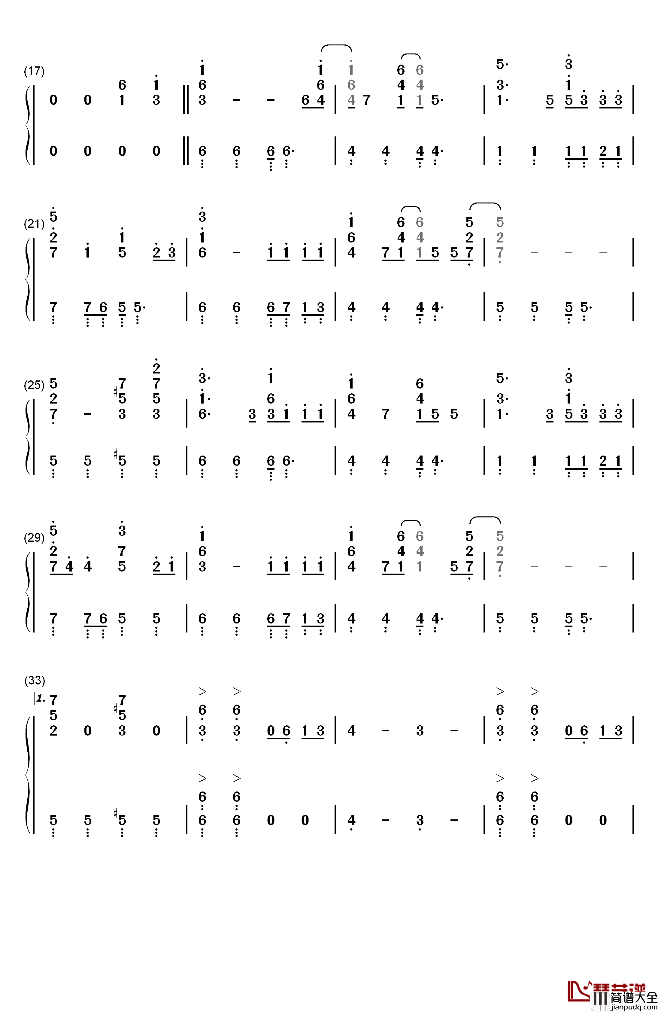 It's_My_Life钢琴简谱_数字双手_Bonjovi