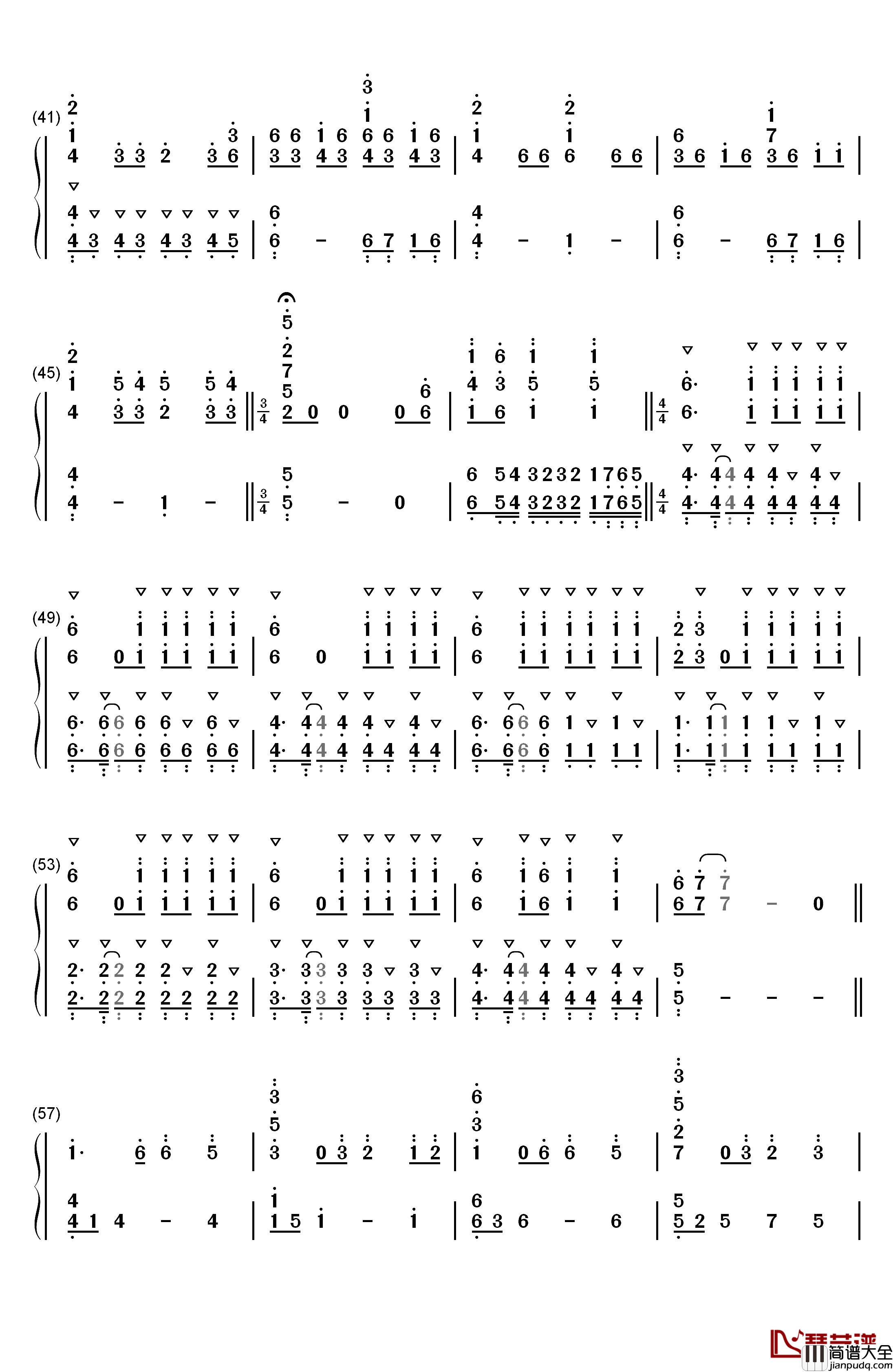 Glad_You_Came钢琴简谱_数字双手_The_Wanted