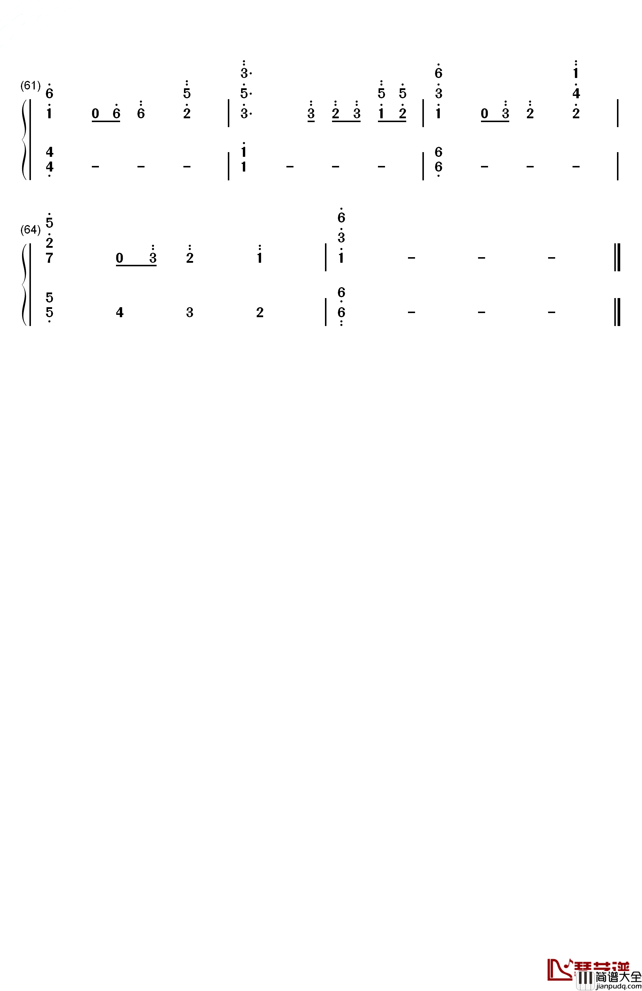 Glad_You_Came钢琴简谱_数字双手_The_Wanted