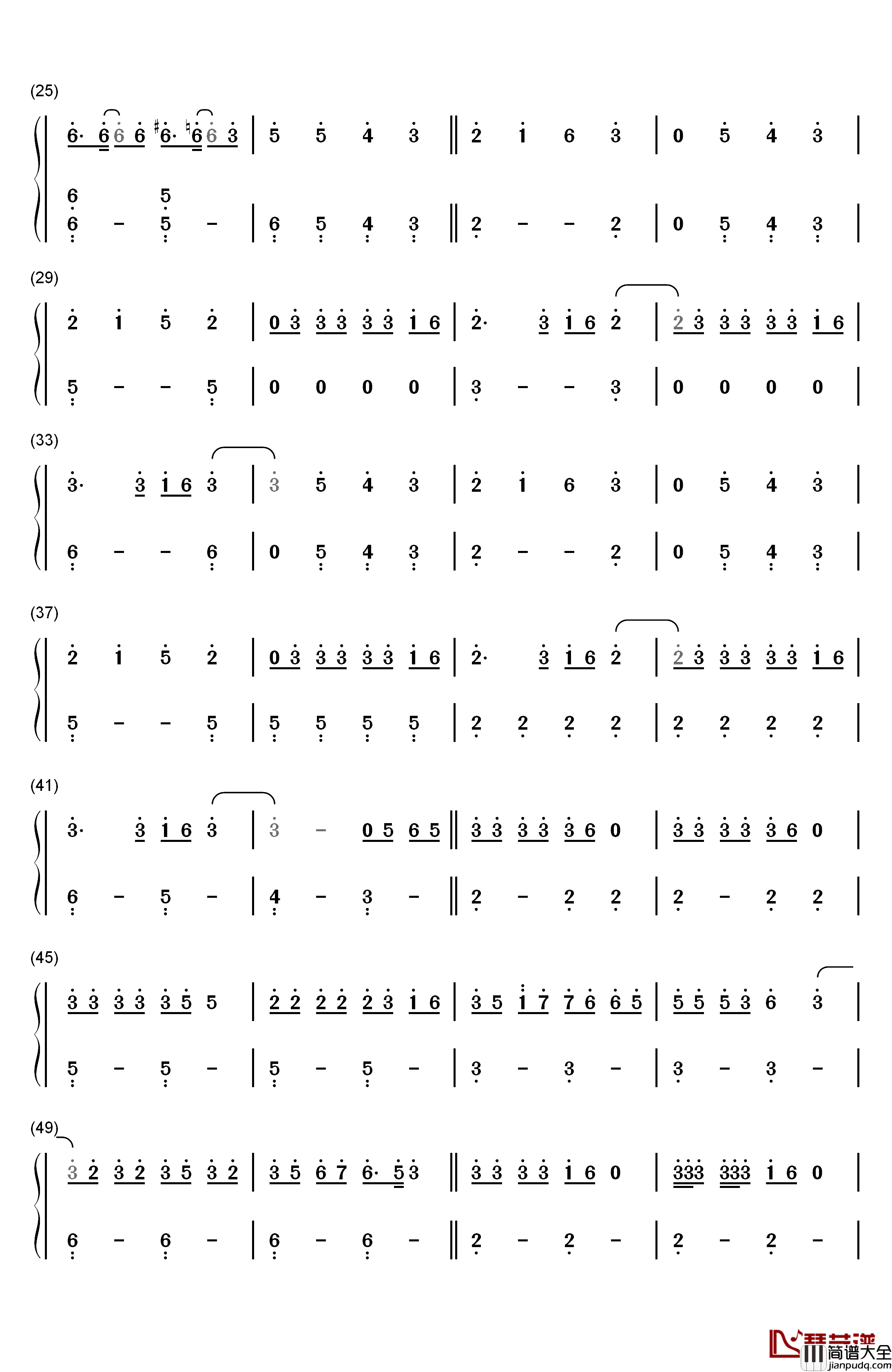 That's_What_I_Like钢琴简谱_数字双手_Bruno_Mars