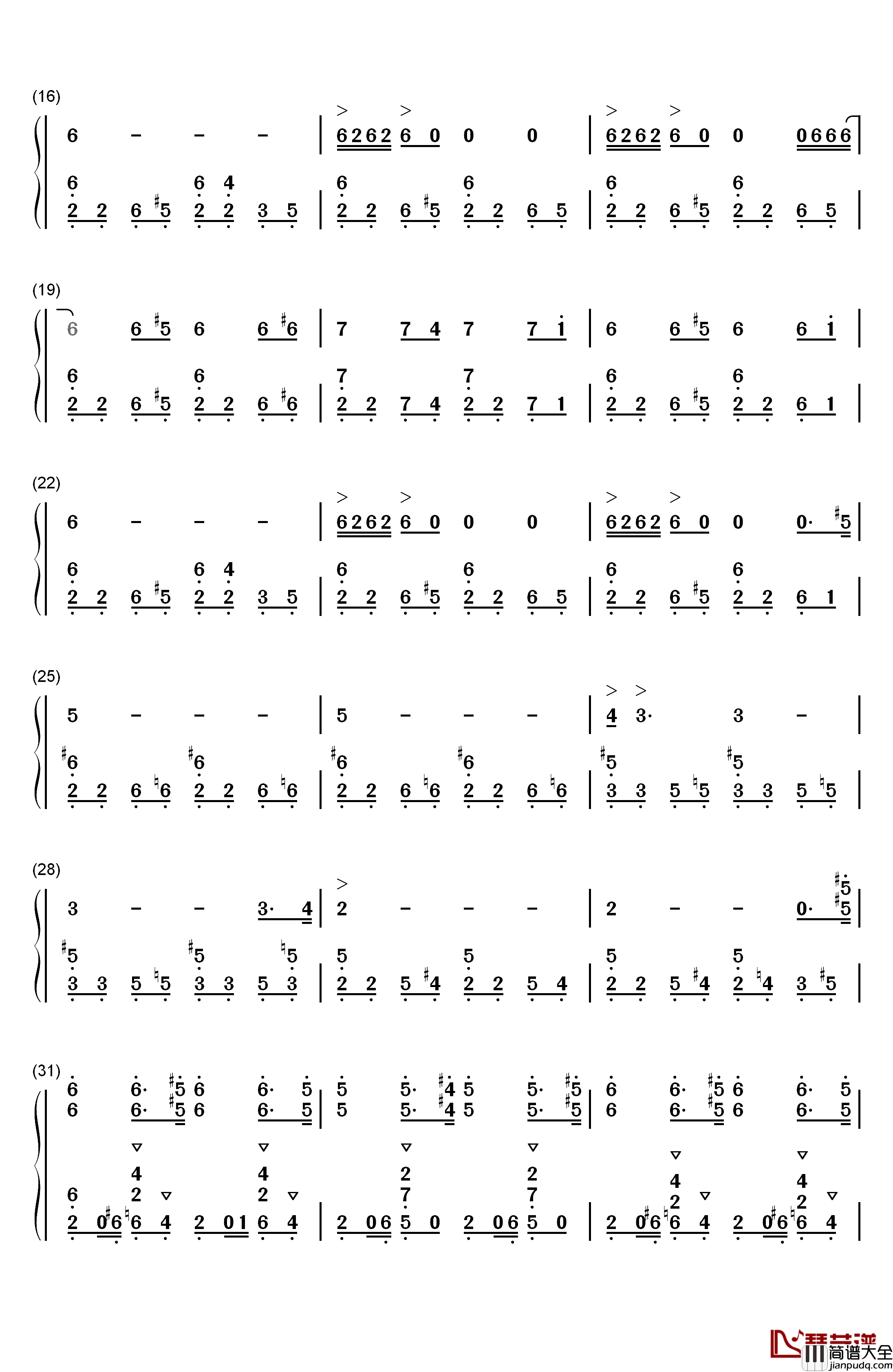 Discombobulate钢琴简谱_数字双手_Hans_Zimmer