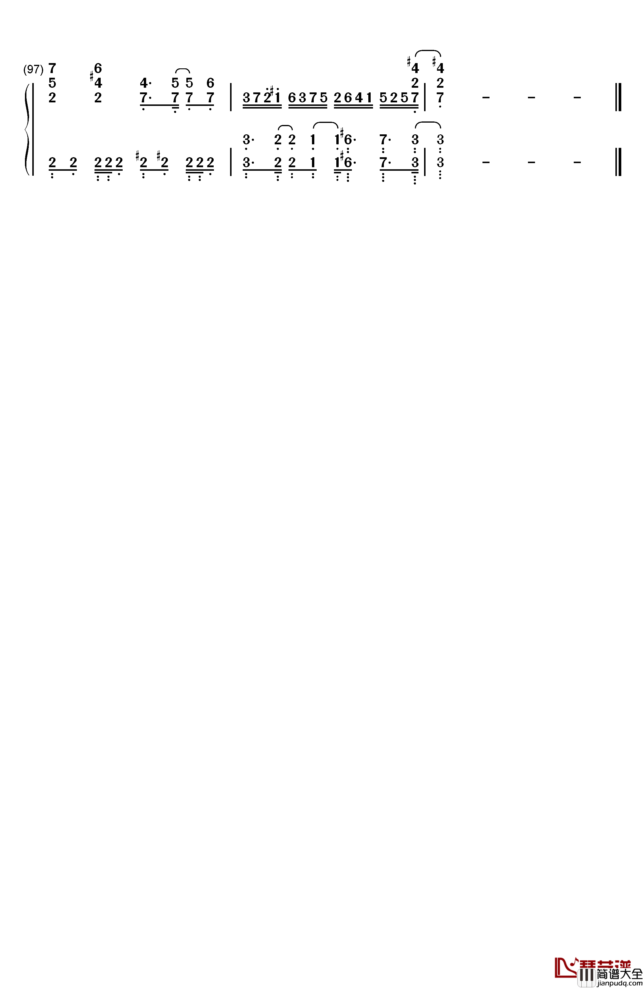 Date_A_Live钢琴简谱_数字双手_Sweet_Arms