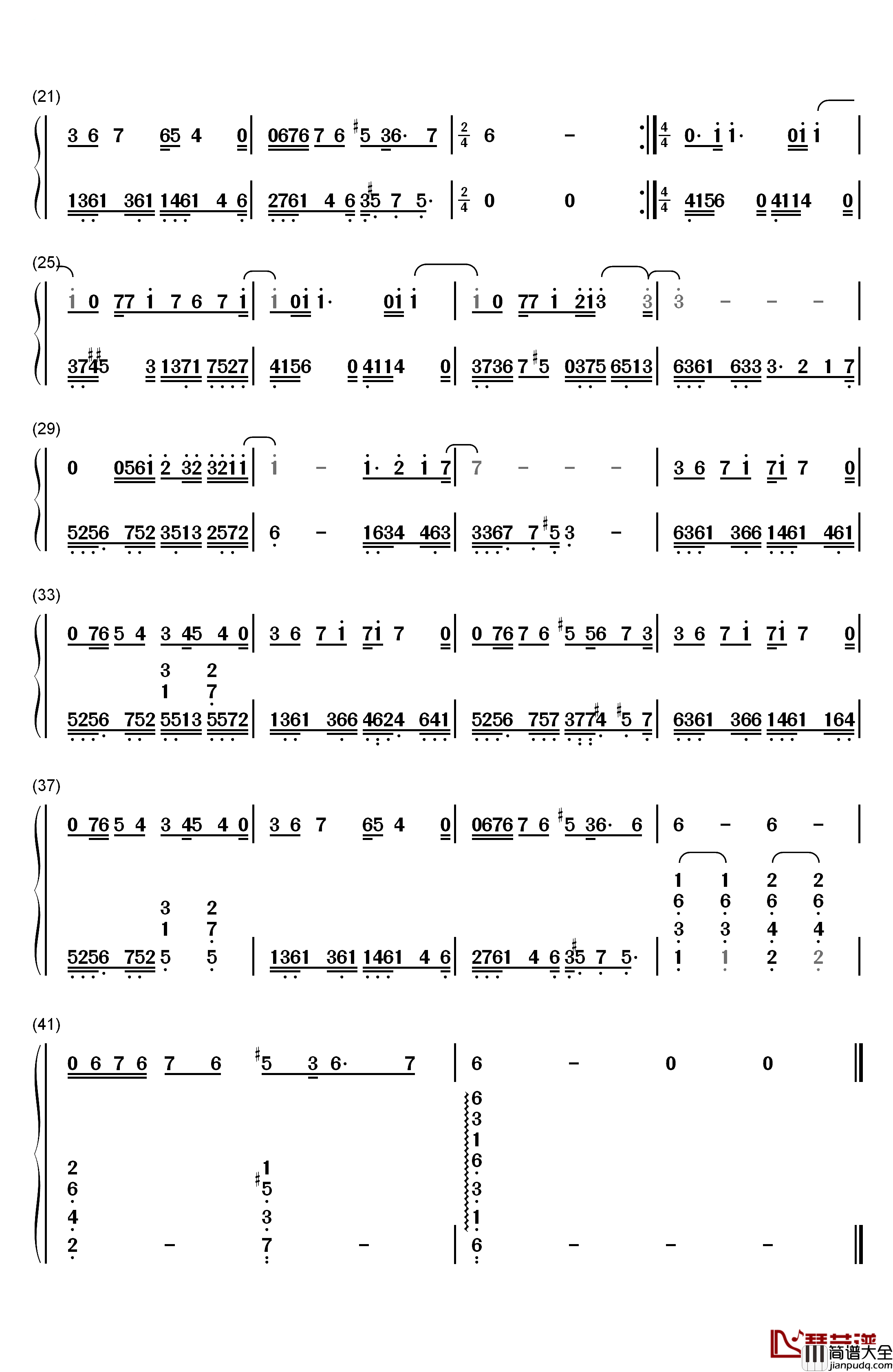 Burning燃烧钢琴简谱_数字双手_玛丽亚·亚瑞唐多__Maria_Arredondo