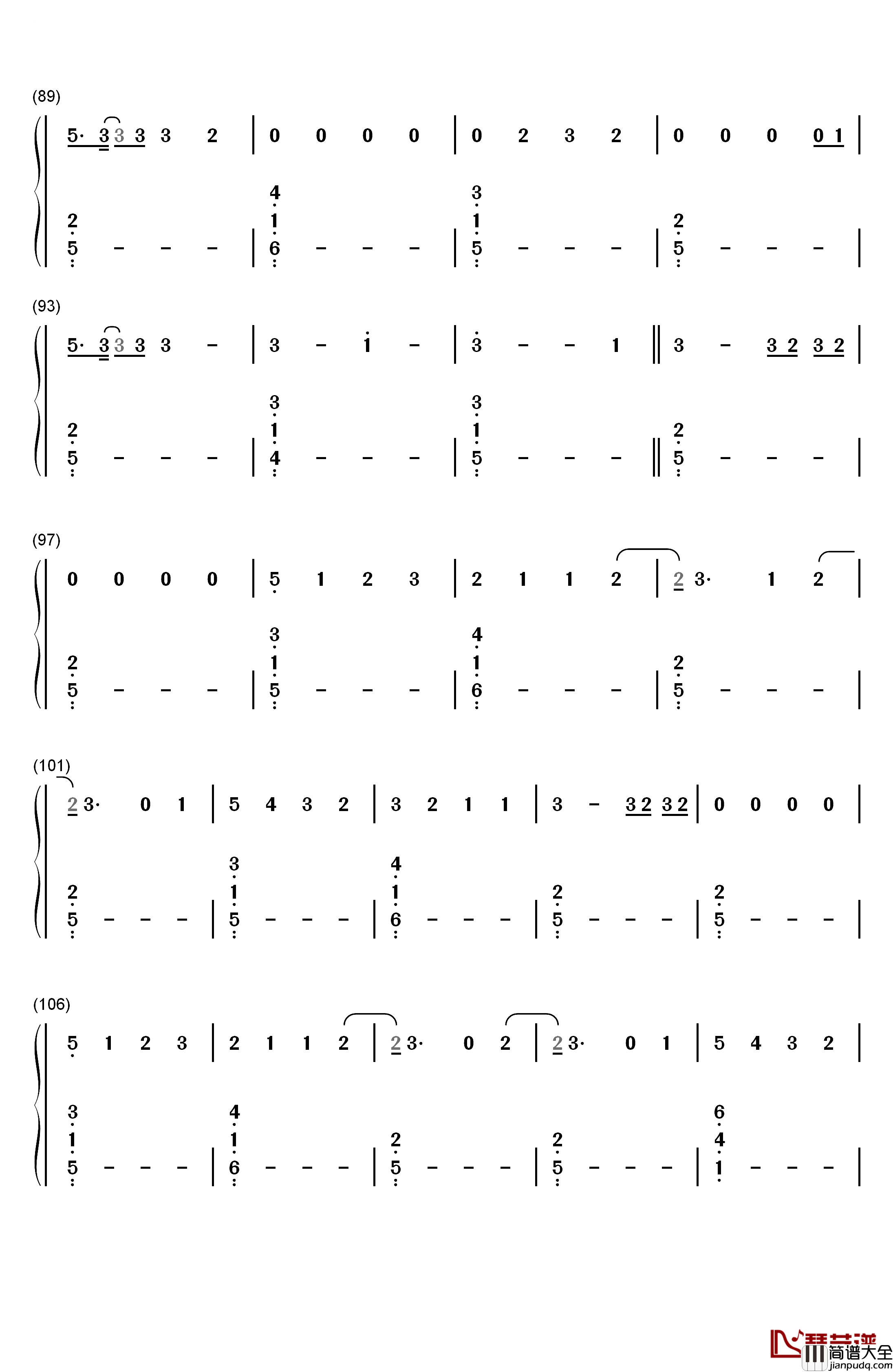 Say_Something_Loving钢琴简谱_数字双手_The_XX