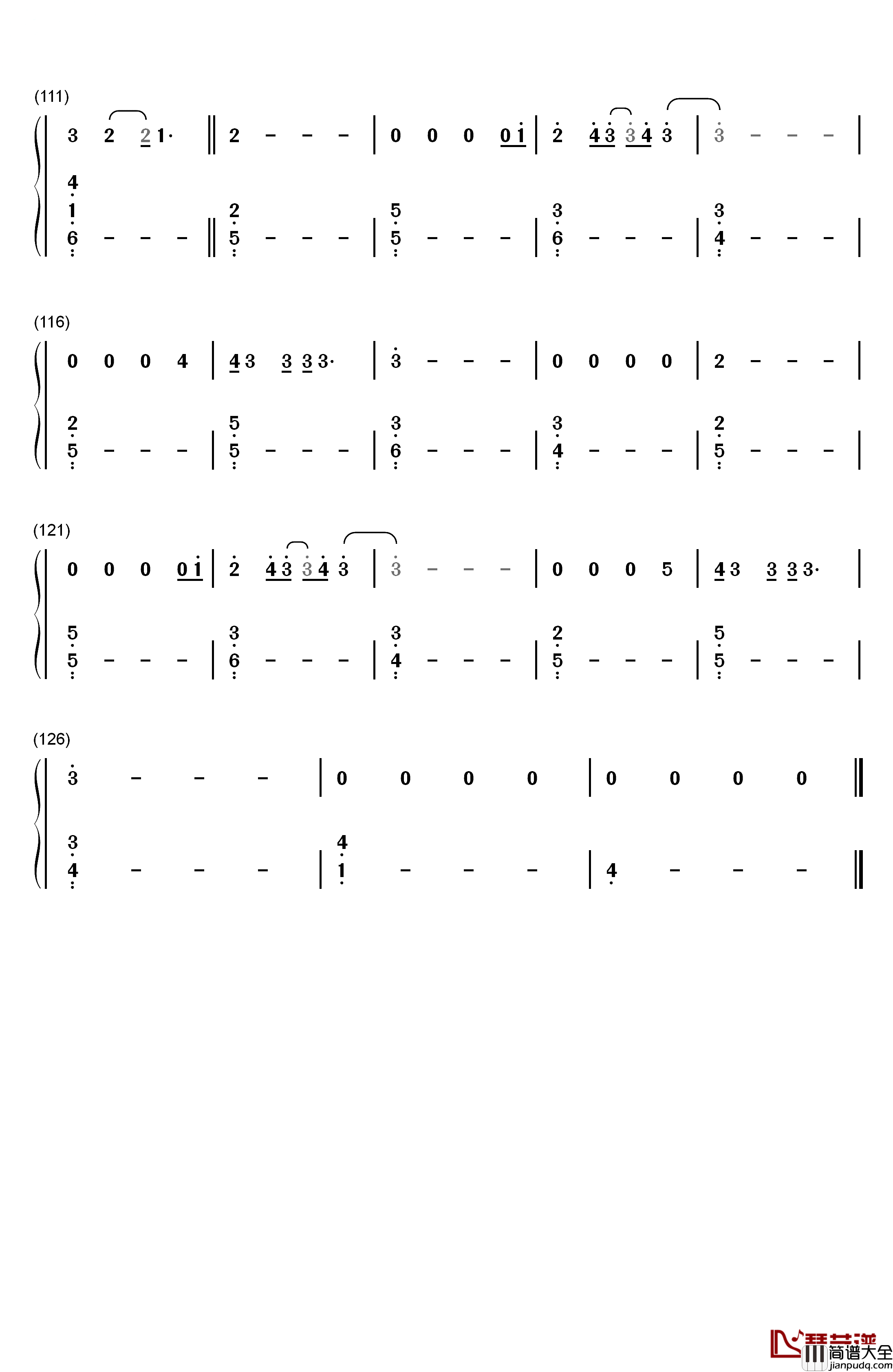 Say_Something_Loving钢琴简谱_数字双手_The_XX