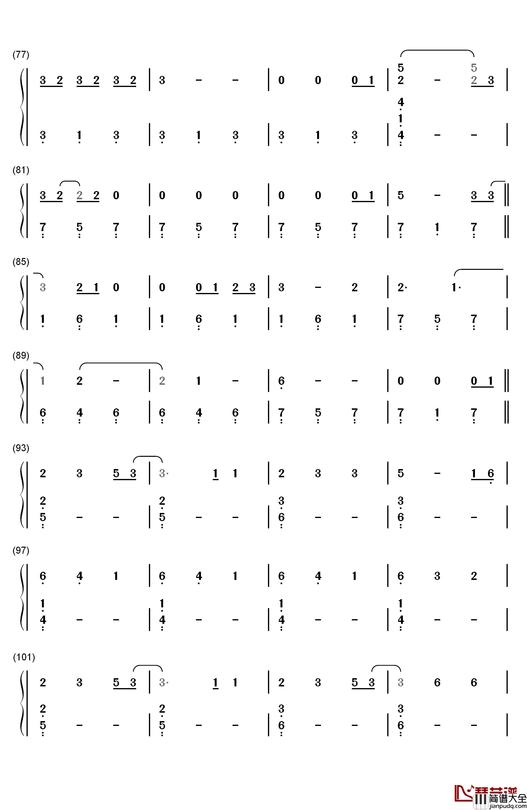 Even_If钢琴简谱_数字双手_MercyMe