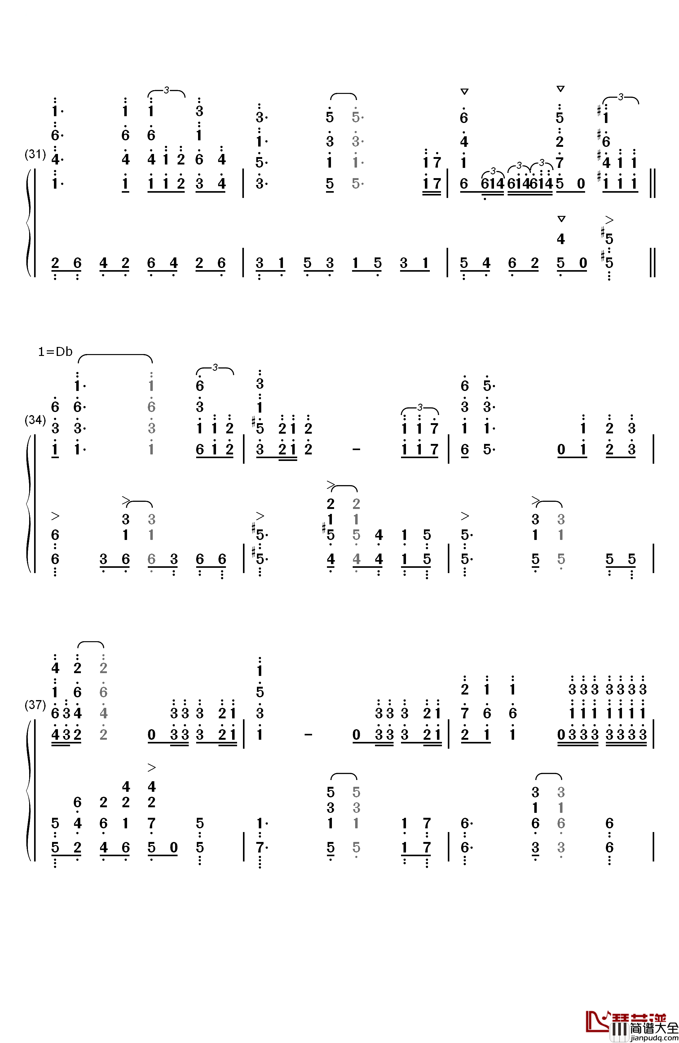 I_Believe_I_Can_Fly_钢琴简谱_数字双手_R._Kelly