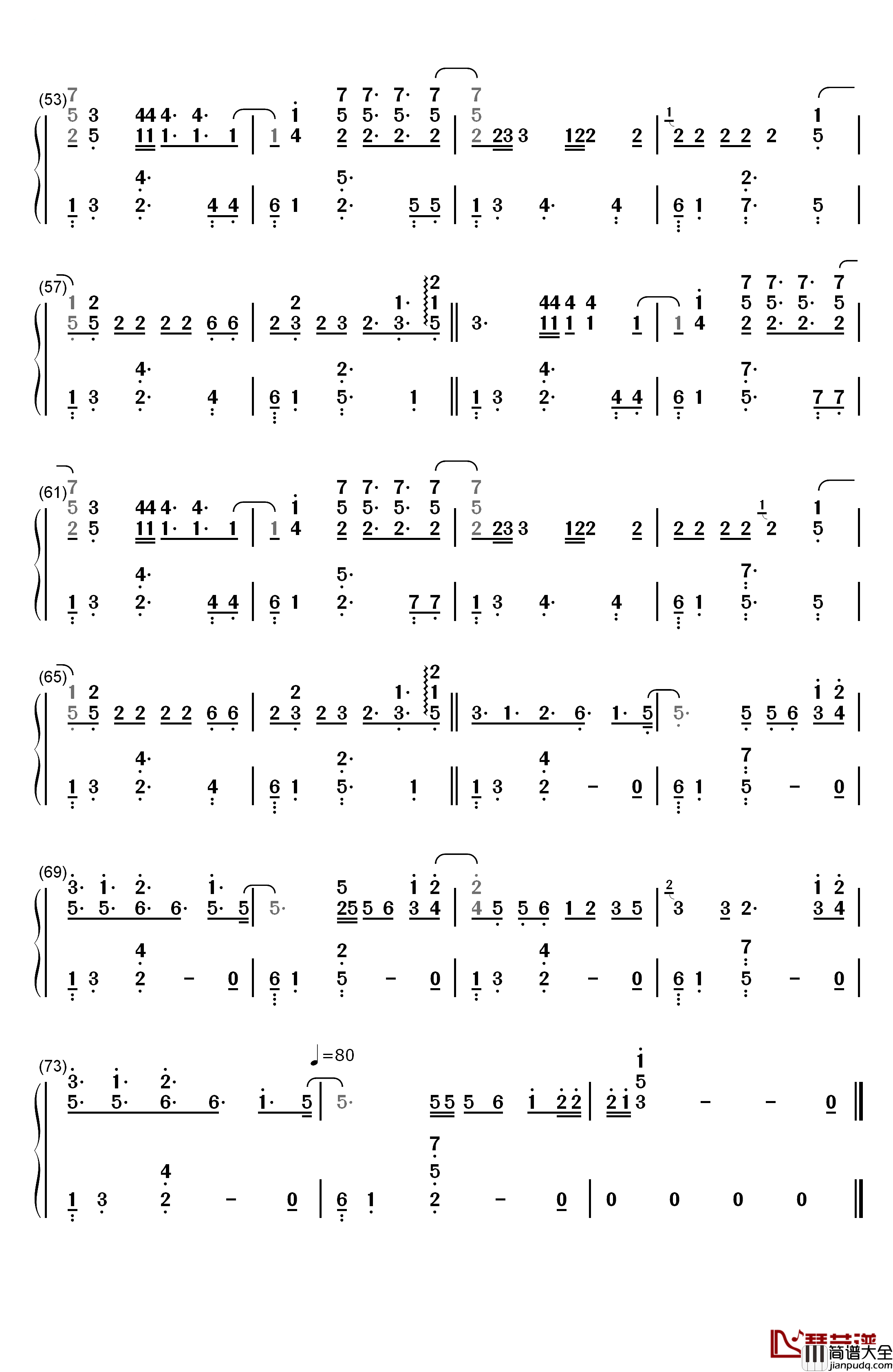 Starving钢琴简谱_数字双手_Hailee_Steinfeld