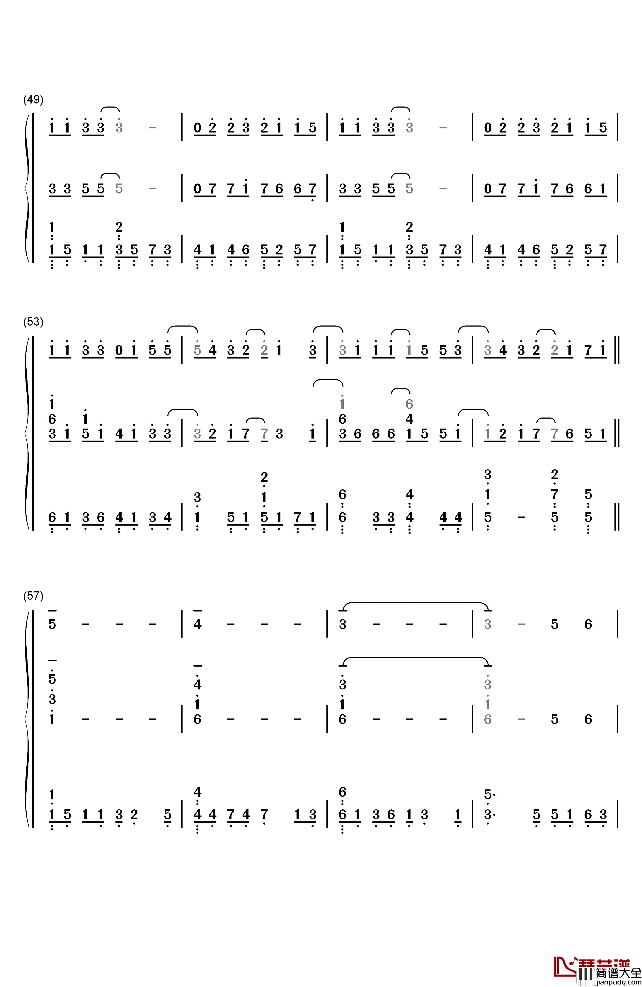 Supermarket_Flowers钢琴简谱_数字双手_Ed_Sheeran