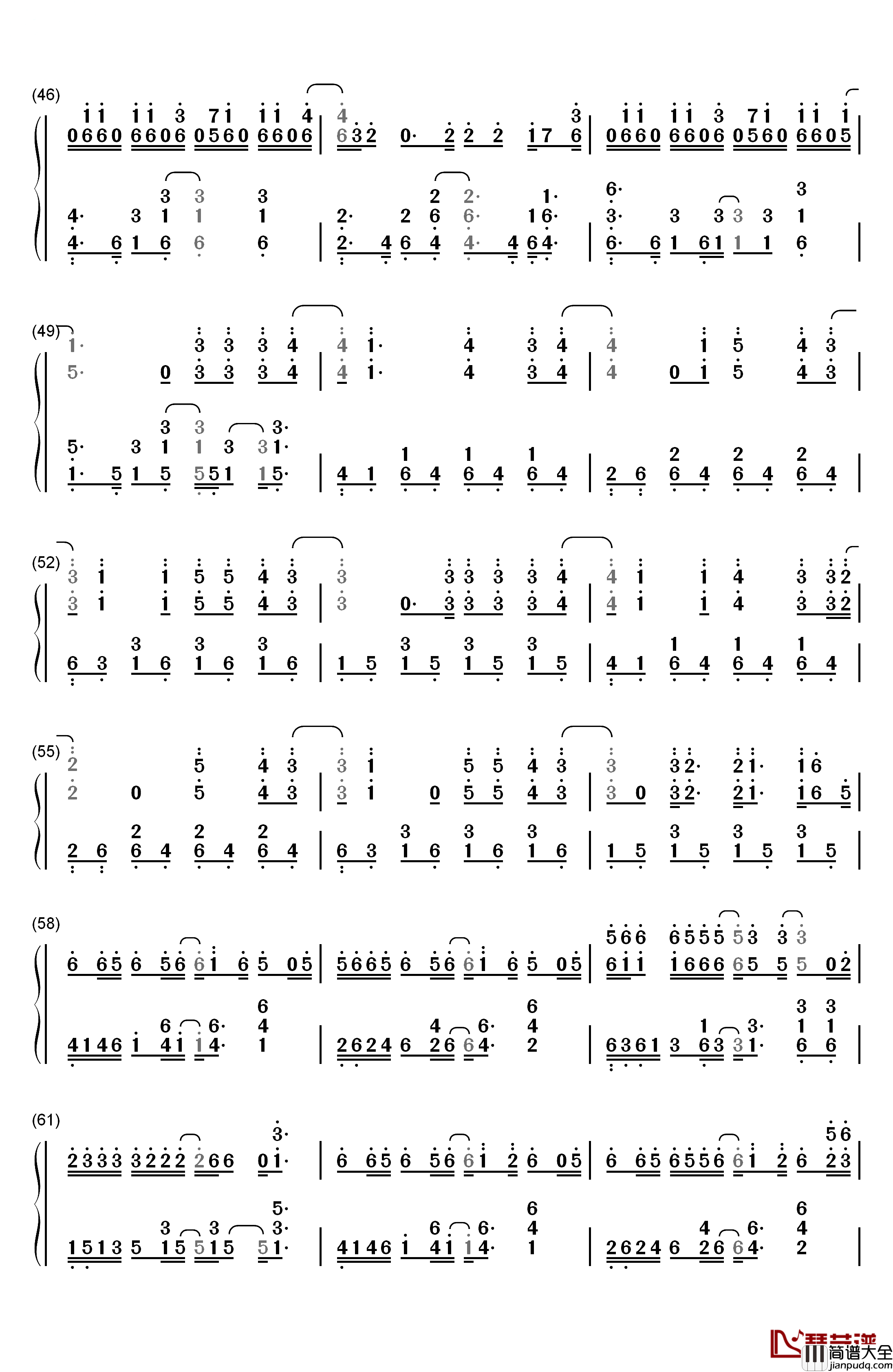 The_Heart_Wants_What_It_Wants钢琴简谱_数字双手_Selena_Gomez