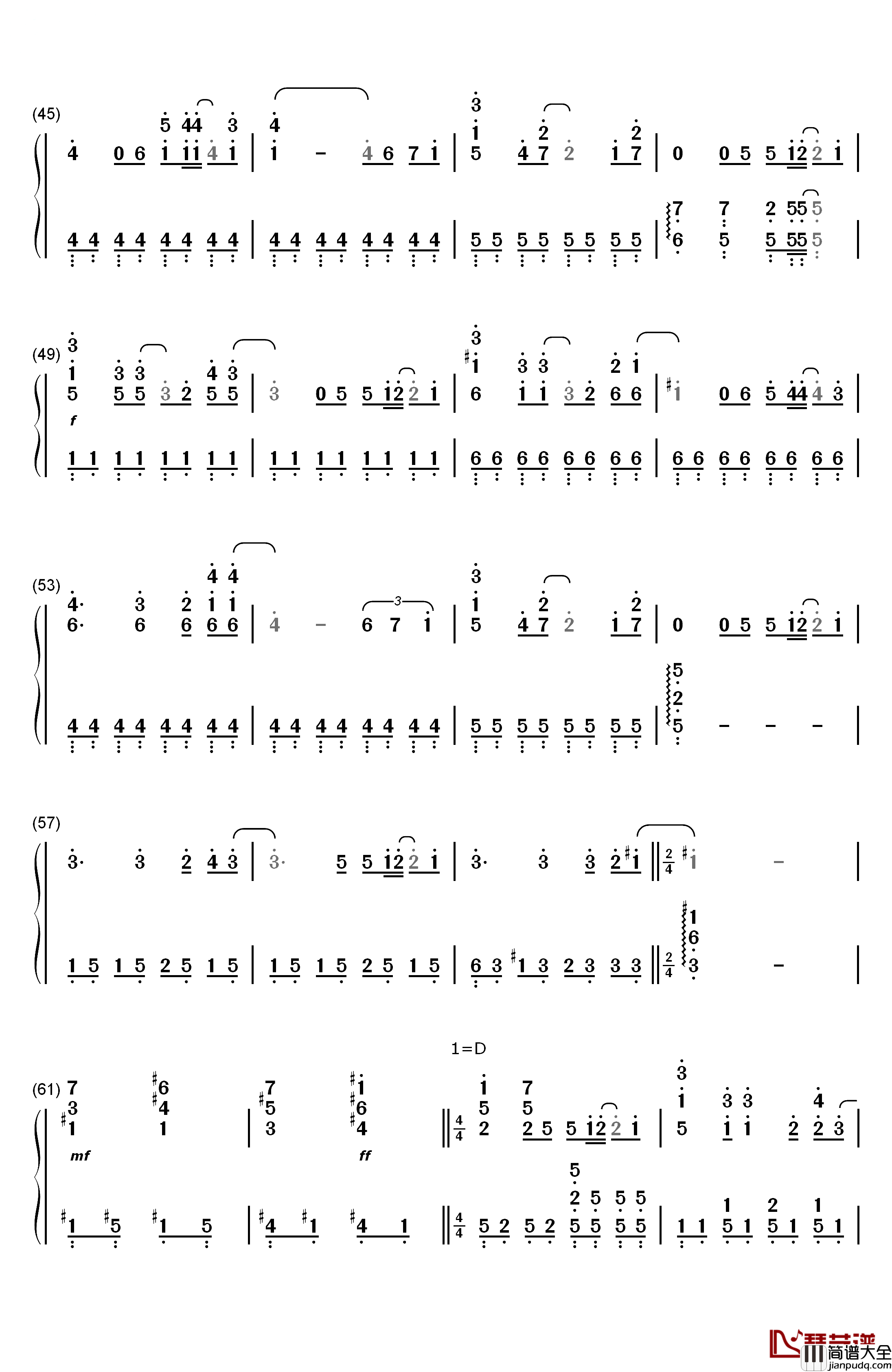 默默无语钢琴简谱_数字双手_朴信惠__张根硕__9th_street
