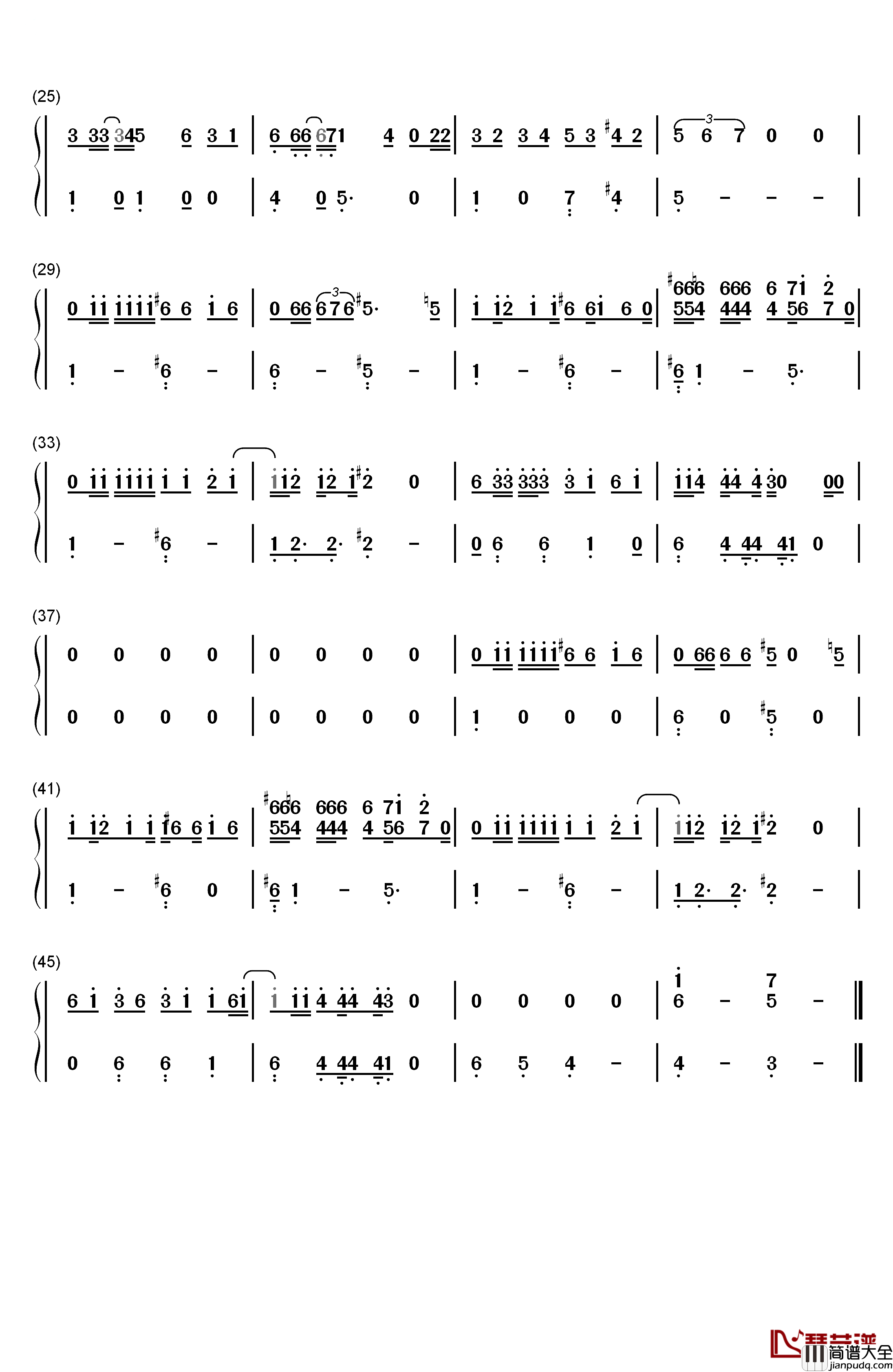 Fixer_Upper钢琴简谱_数字双手_Maia_Wilson