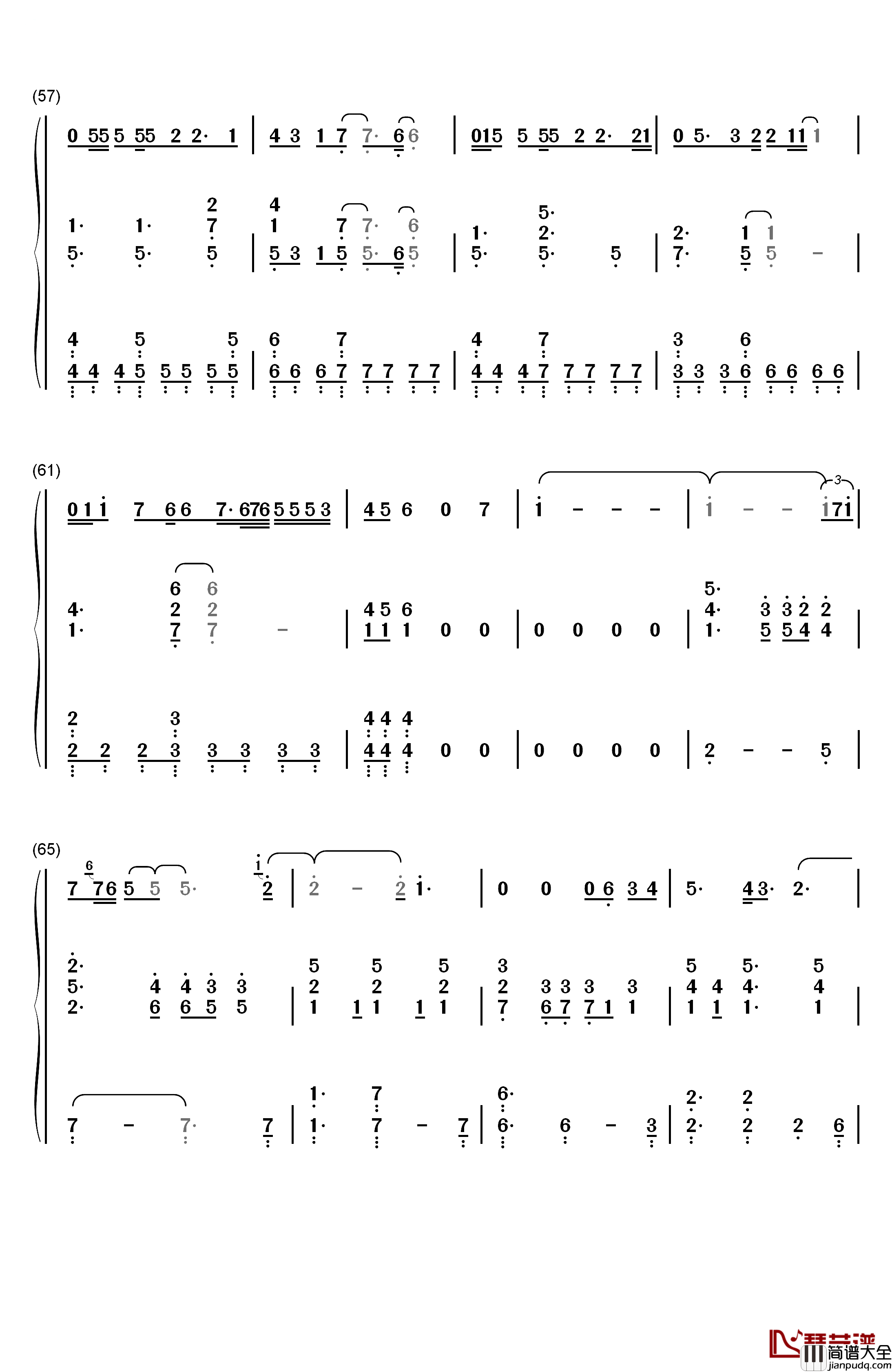 Gravity钢琴简谱_数字双手_Sara_Bareilles