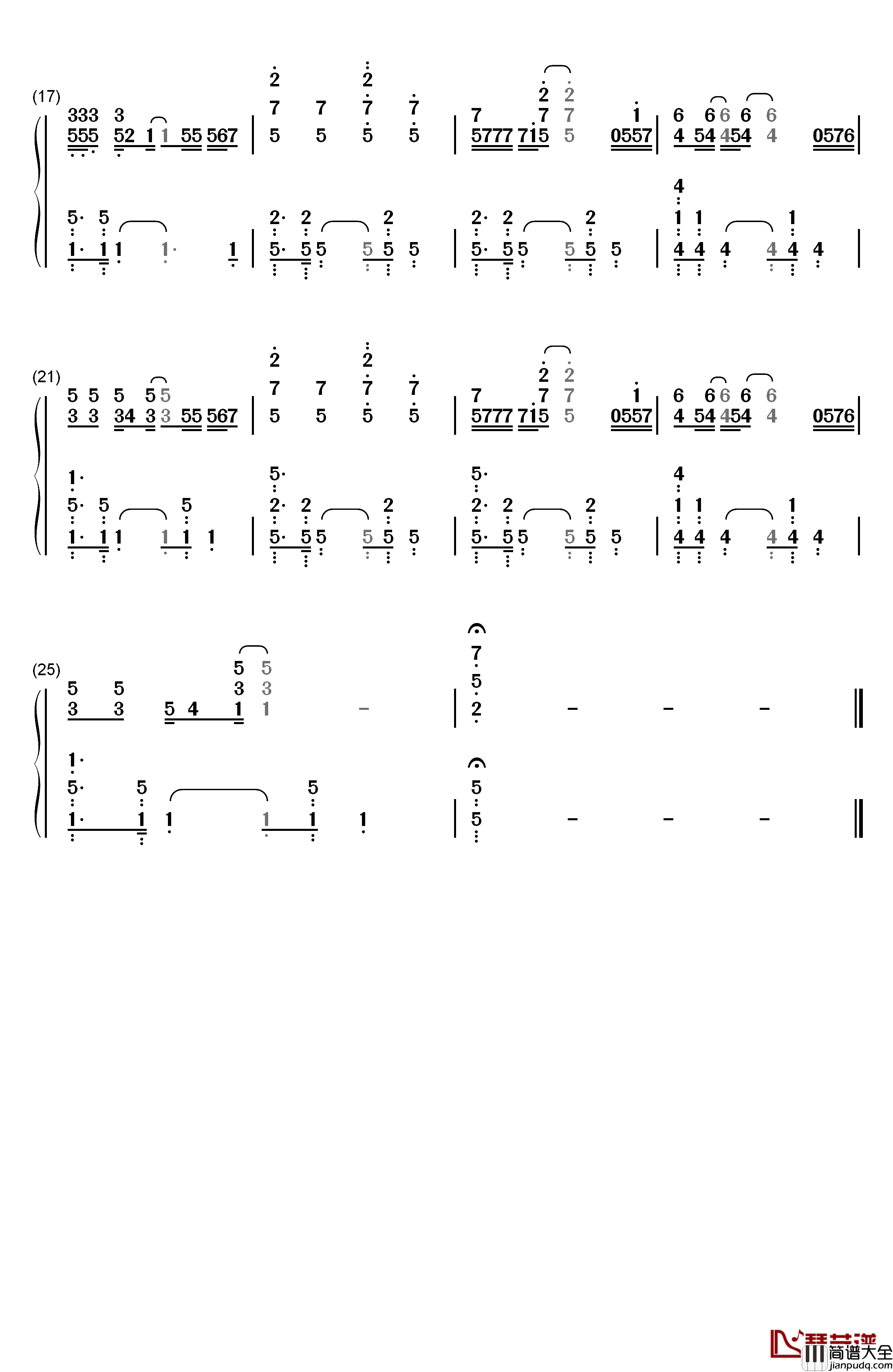 Royals钢琴简谱_数字双手_Lorde