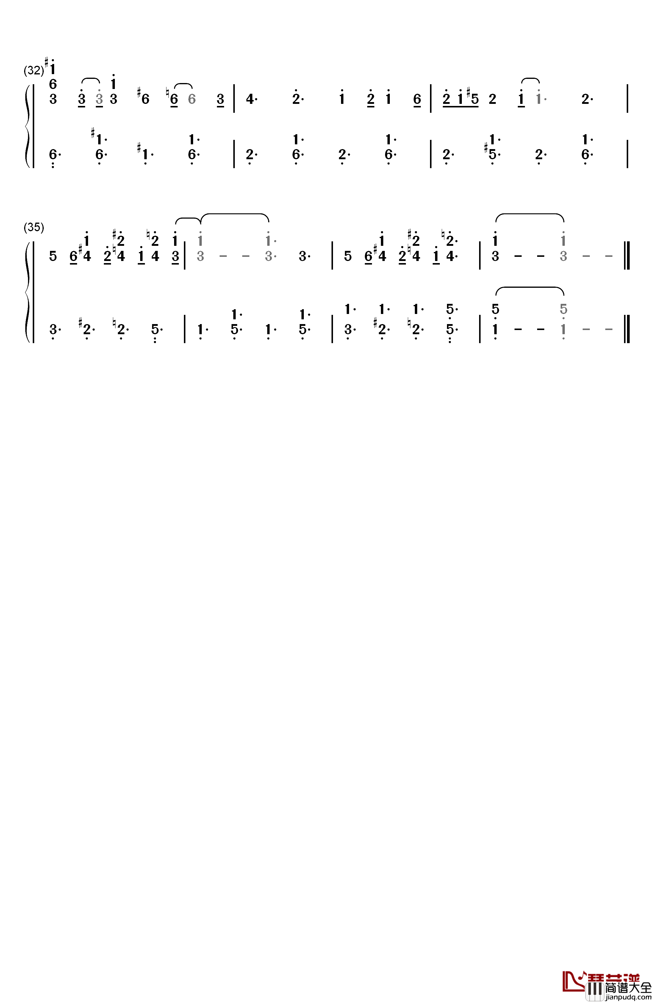 Dream_A_Little_Dream_Of_Me钢琴简谱_数字双手_Yiruma 李闰珉