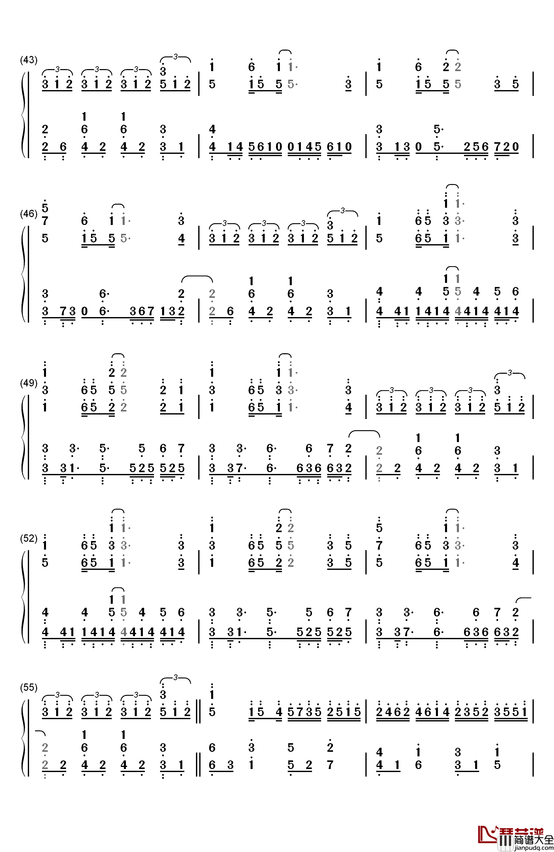 Shelter钢琴简谱_数字双手_Porter_Robinson&Madeon