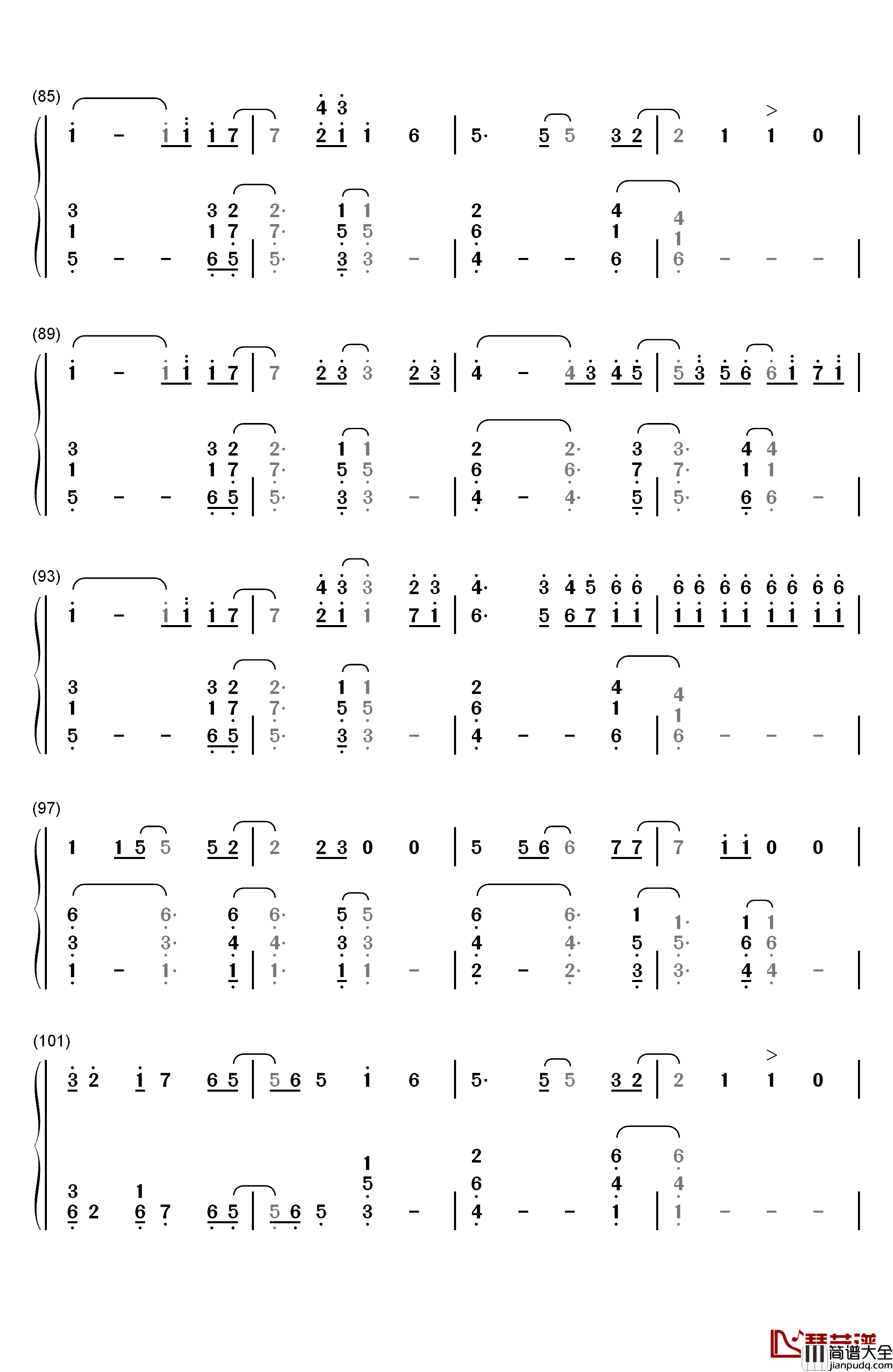 Stay_the_Night钢琴简谱_数字双手_Zedd&Hayley_Williams