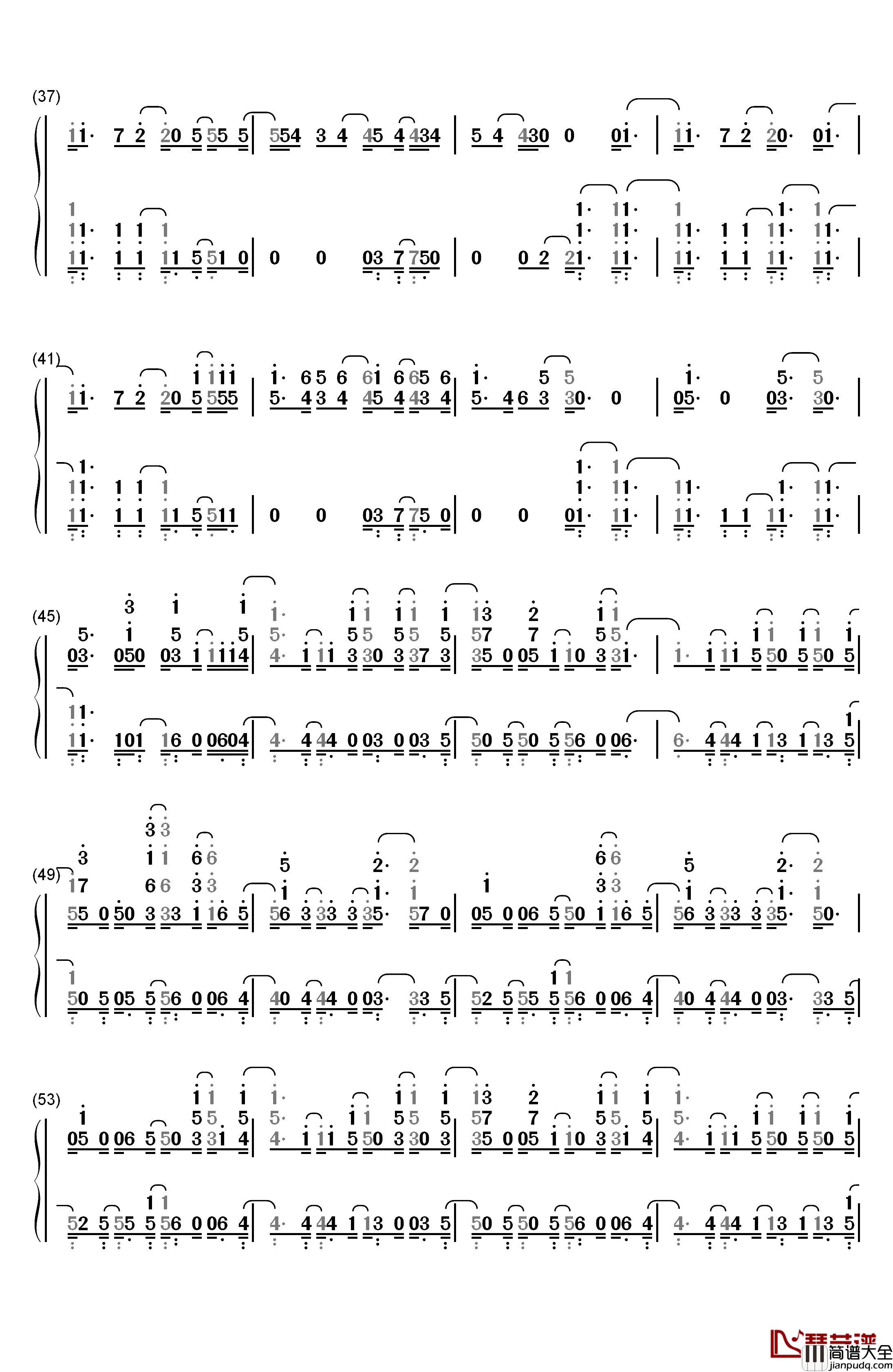 Cut_To_The_Feeling钢琴简谱_数字双手_Carly_Rae_Jepsen