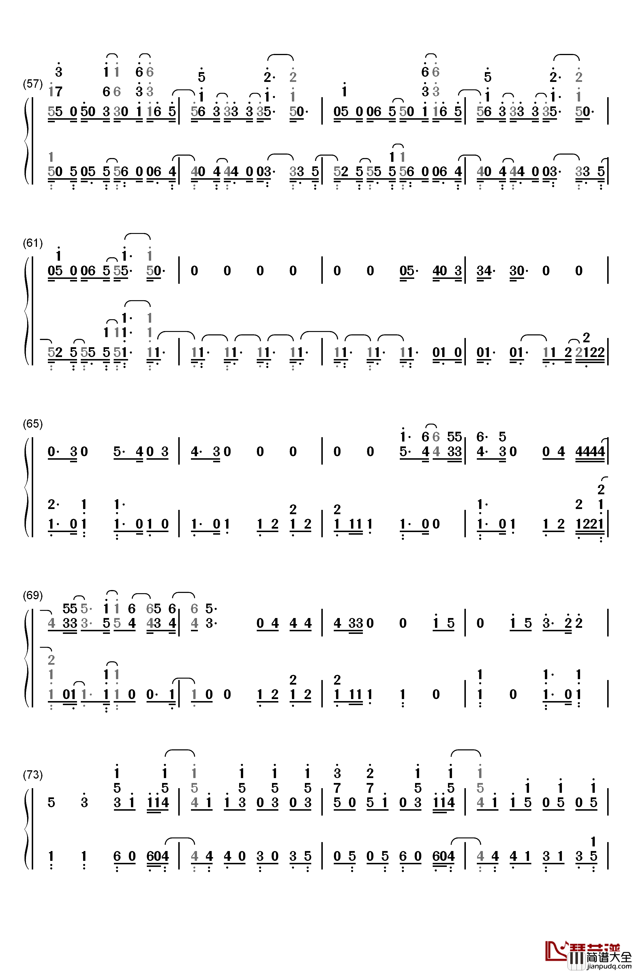 Cut_To_The_Feeling钢琴简谱_数字双手_Carly_Rae_Jepsen