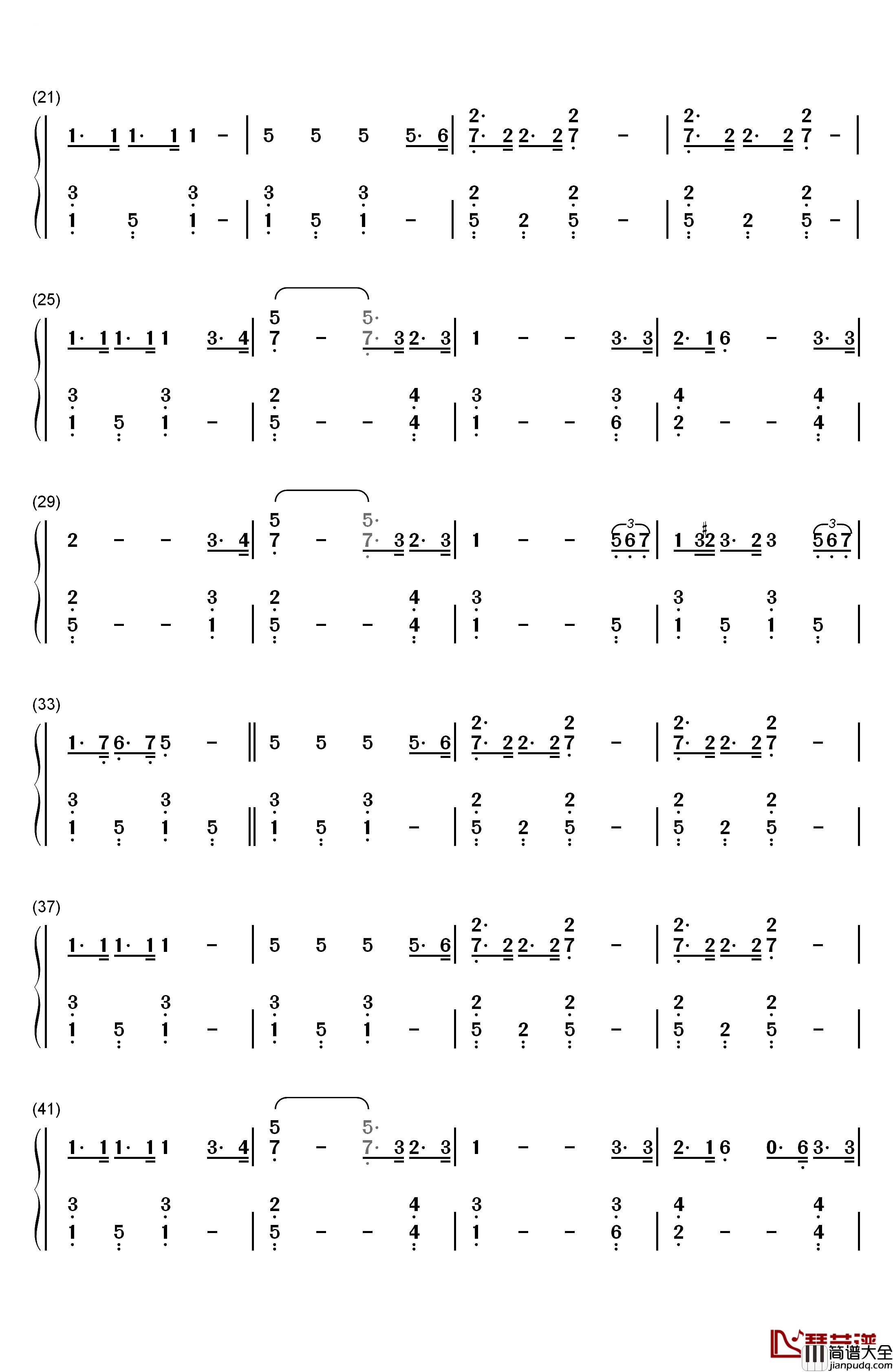 Yellow_Submarine钢琴简谱_数字双手_The_Beatles