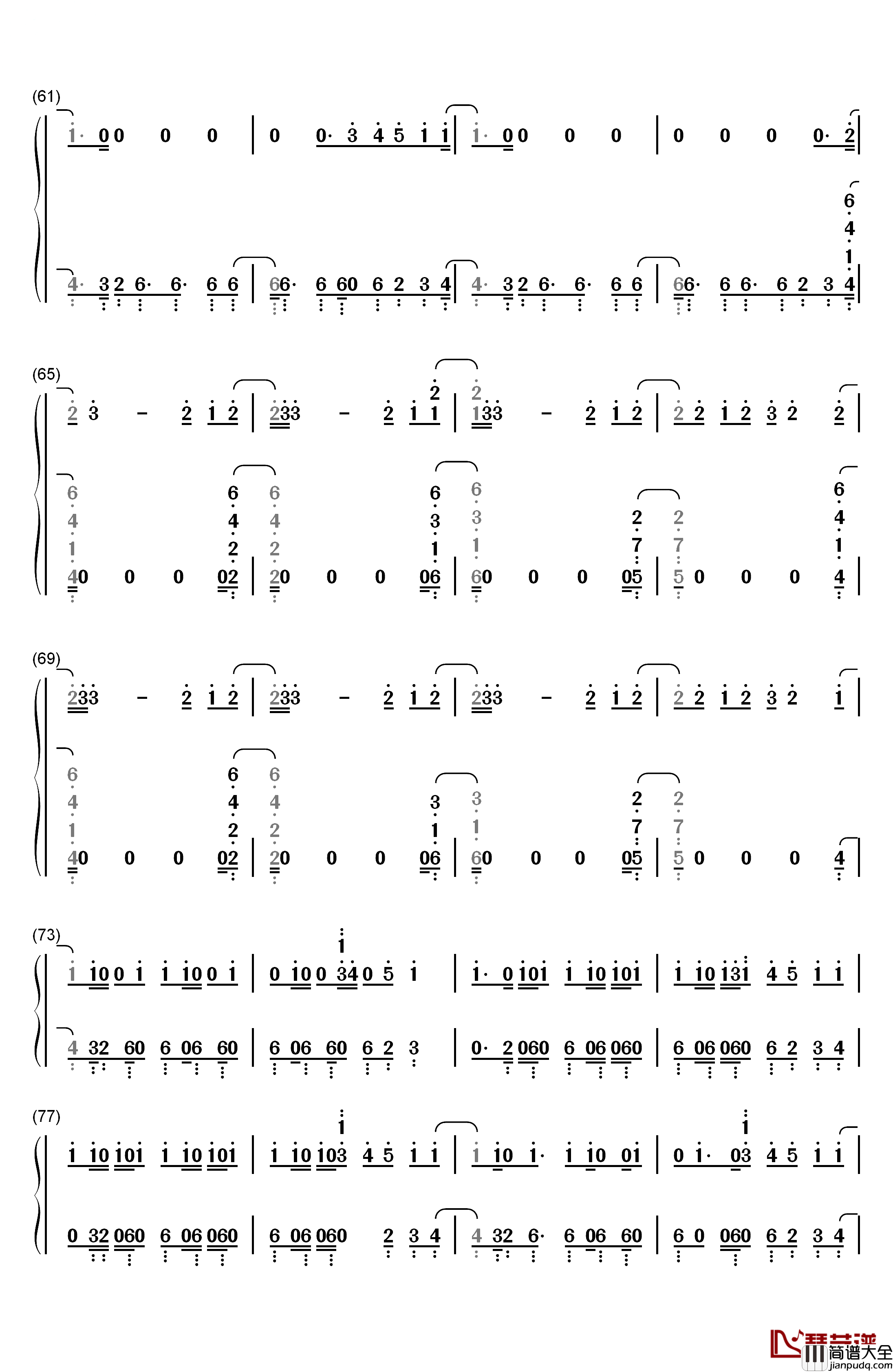 Switch钢琴简谱_数字双手_Iggy_Azalea_Ft_Anitta