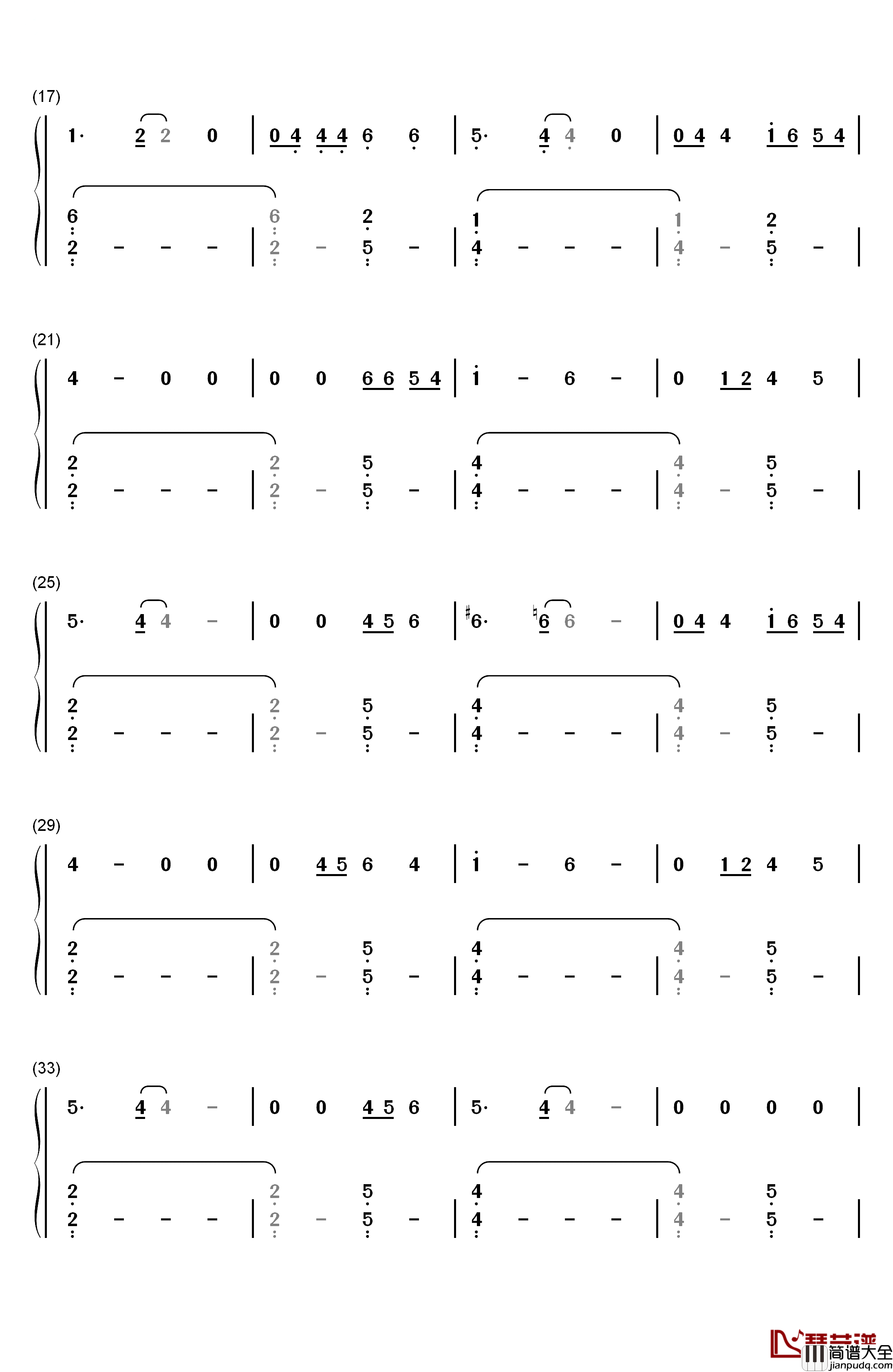 Torches钢琴简谱_数字双手_张杰