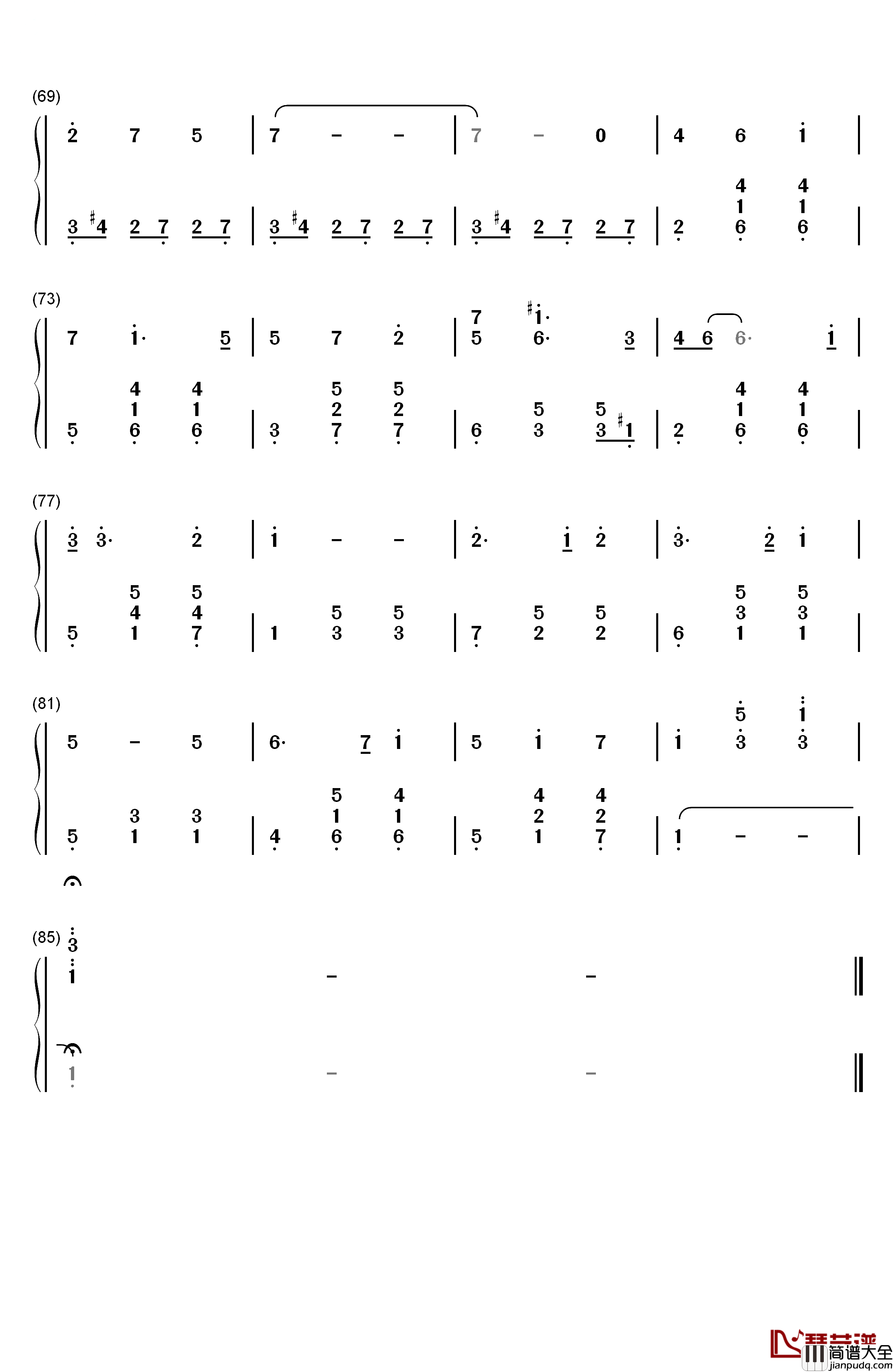 Rainbow_Connection钢琴简谱_数字双手_Kermit_the_Frog