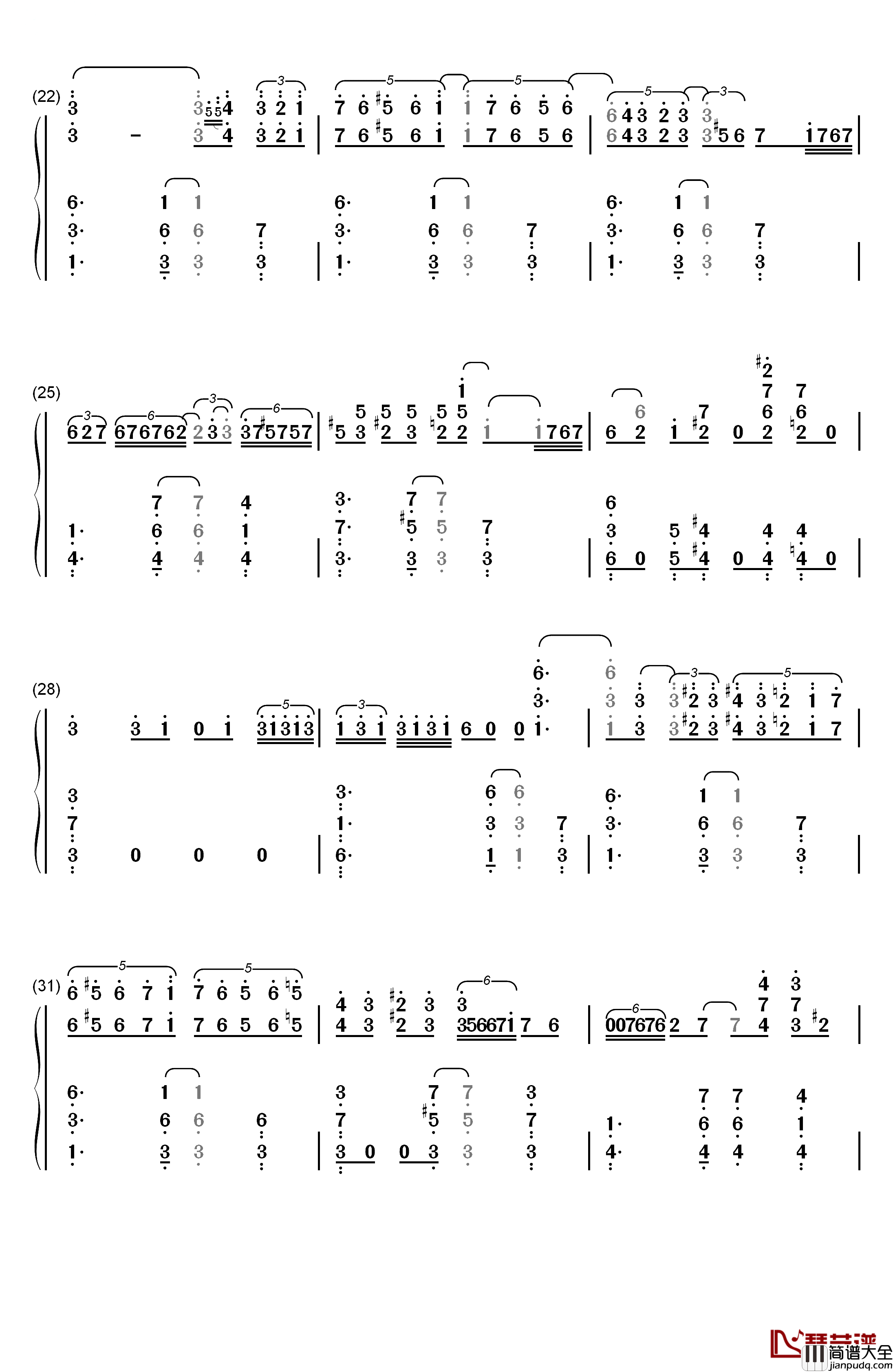 The_Crave钢琴简谱_数字双手_杰利·罗尔·莫顿__Jelly_Roll_Morton