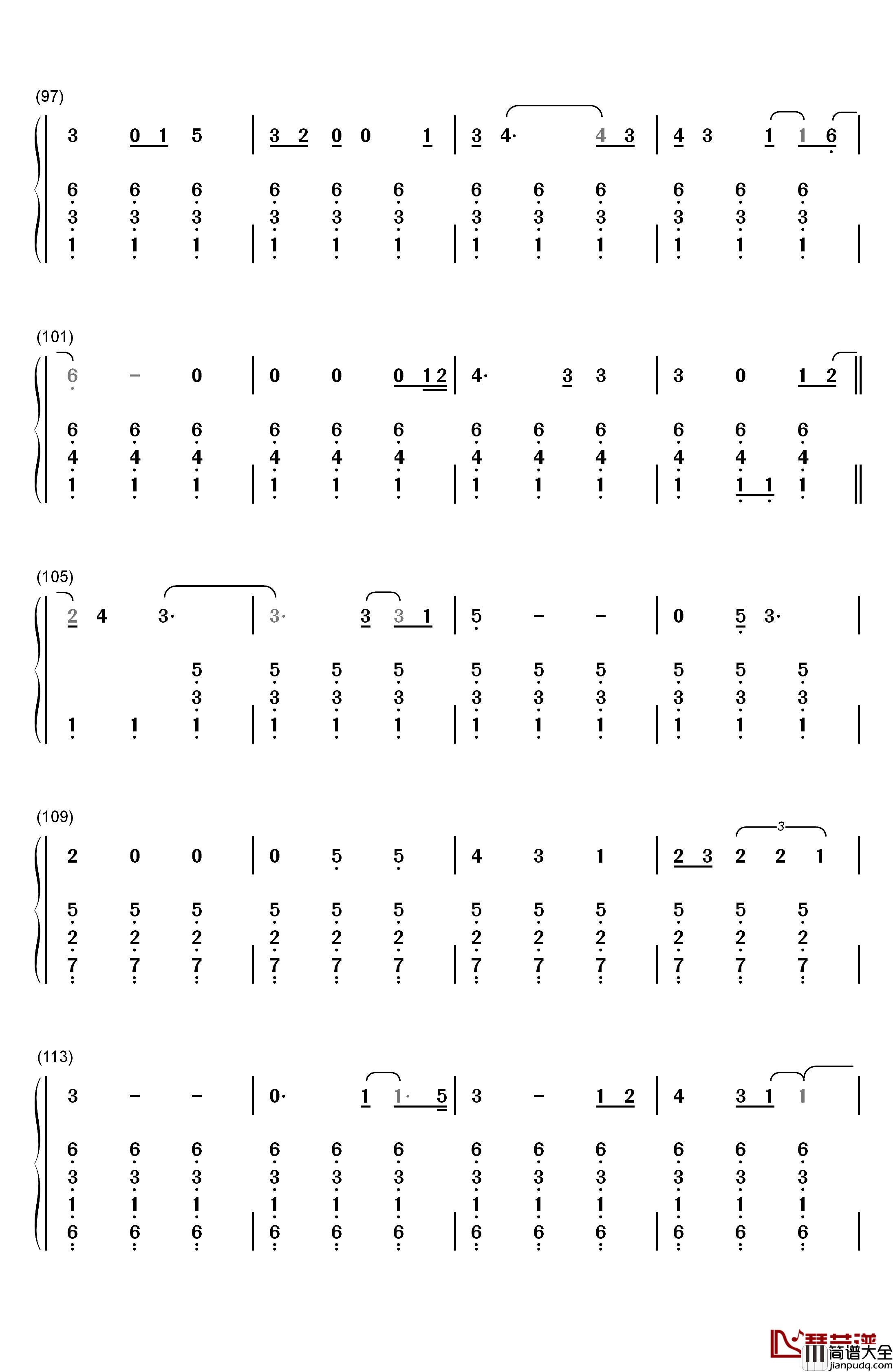 She_Used_To_Be_Mine钢琴简谱_数字双手_Sara_Bareilles
