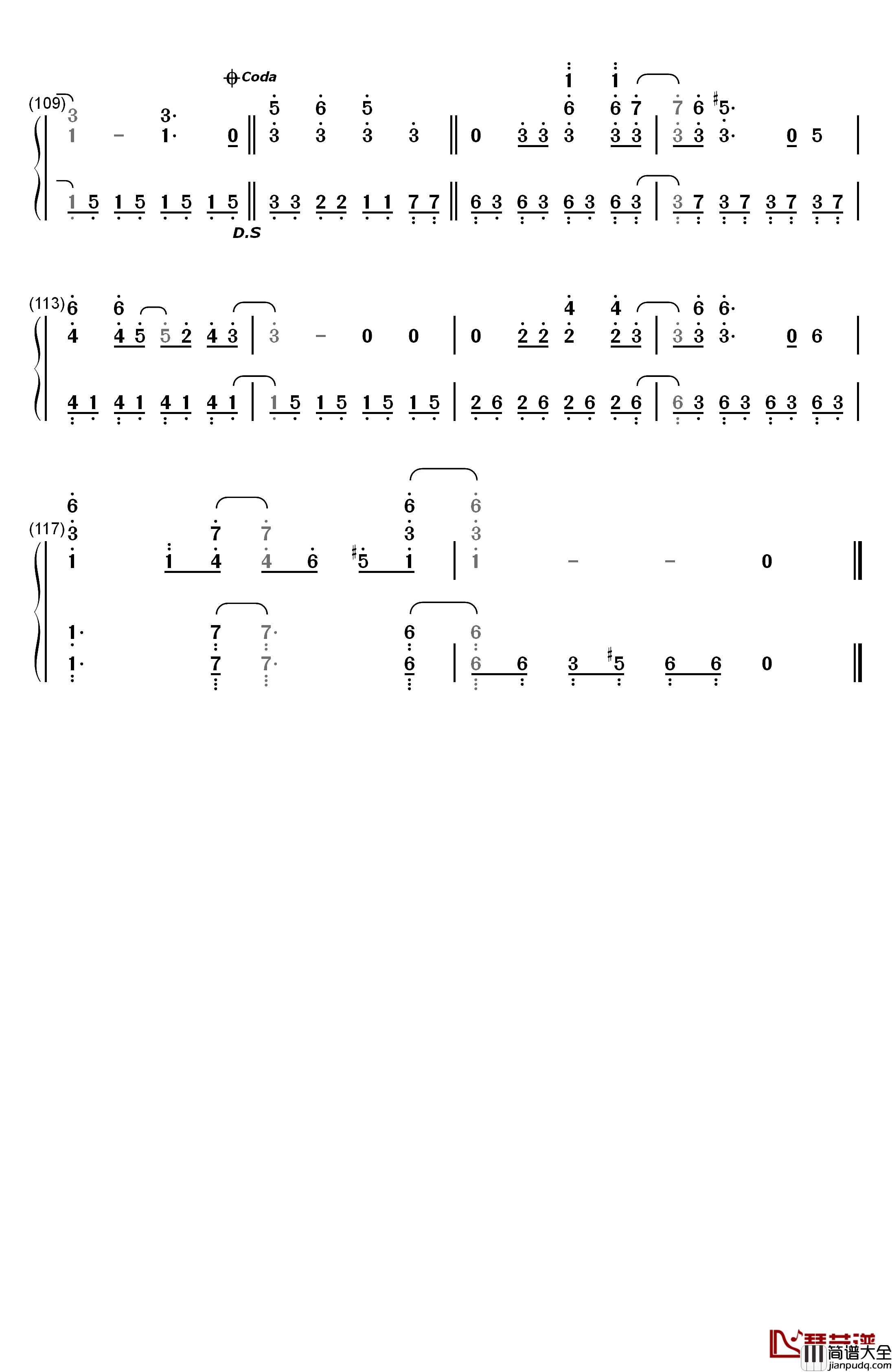 东京テディベア钢琴简谱_数字双手_镜音リン