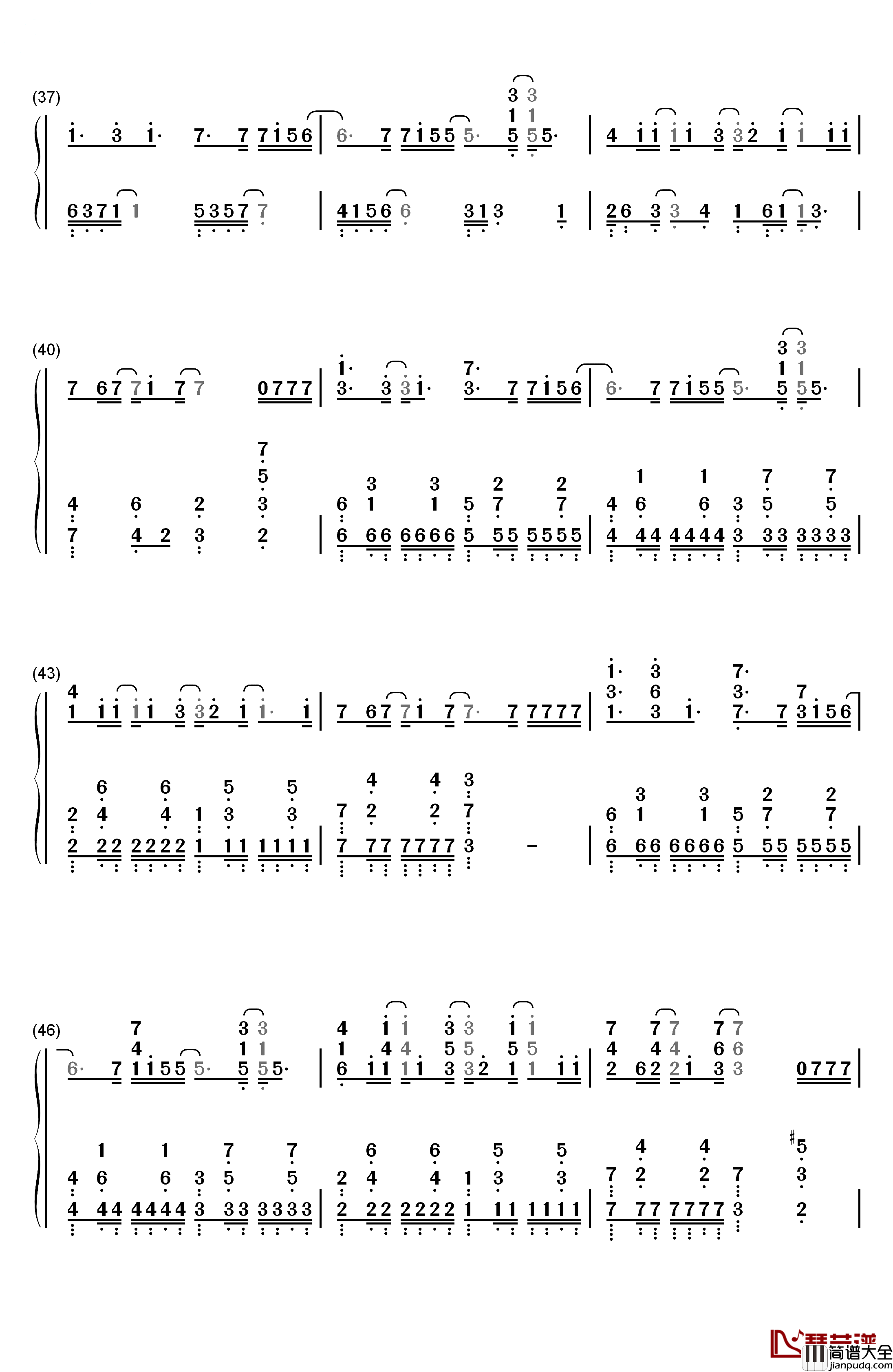 幻听钢琴简谱_数字双手_张在寅