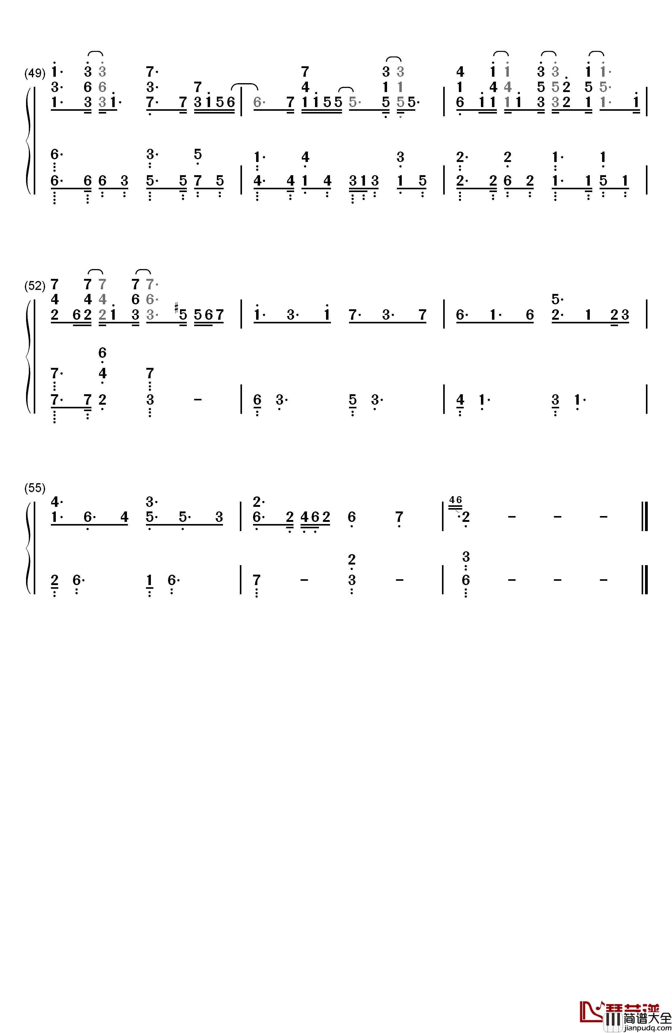 幻听钢琴简谱_数字双手_张在寅